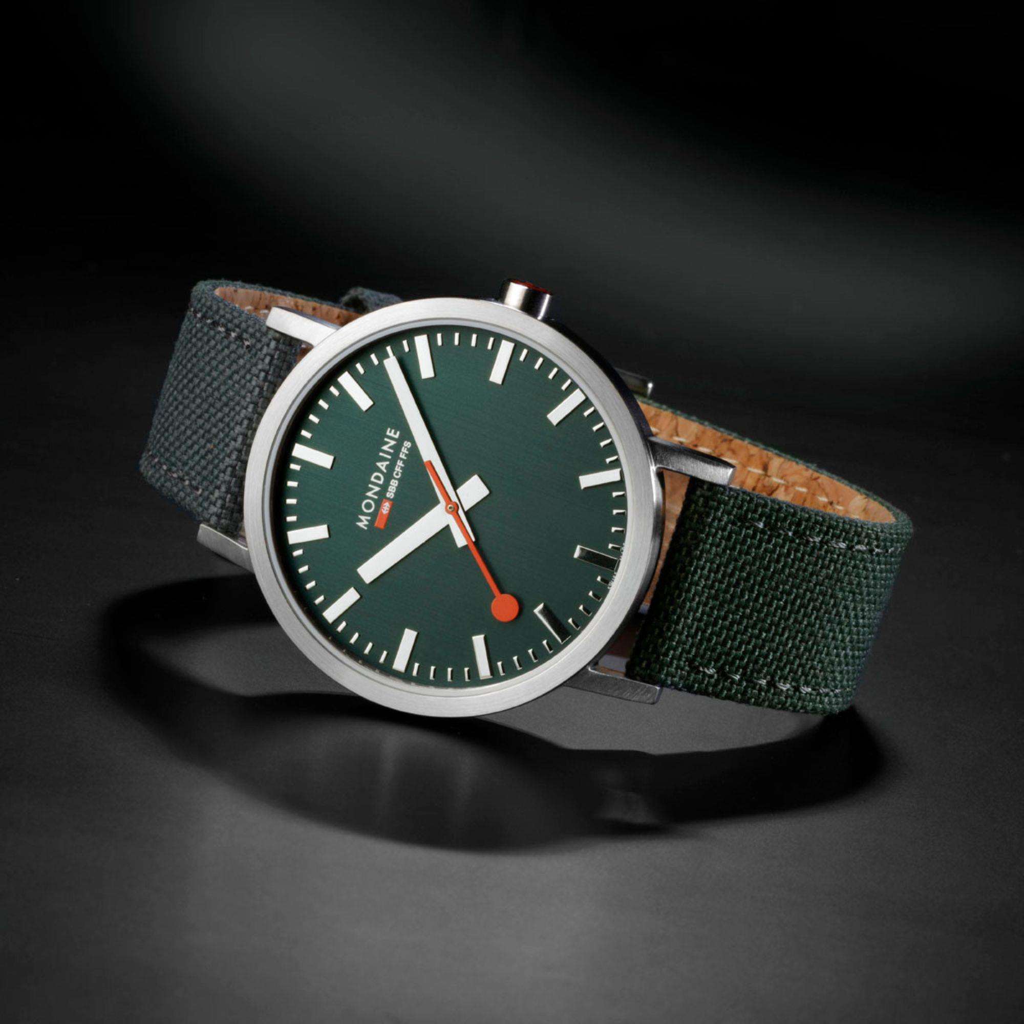 Mondaine Classic Forest Green Dial Unisex Watch A660.30360.60SBF