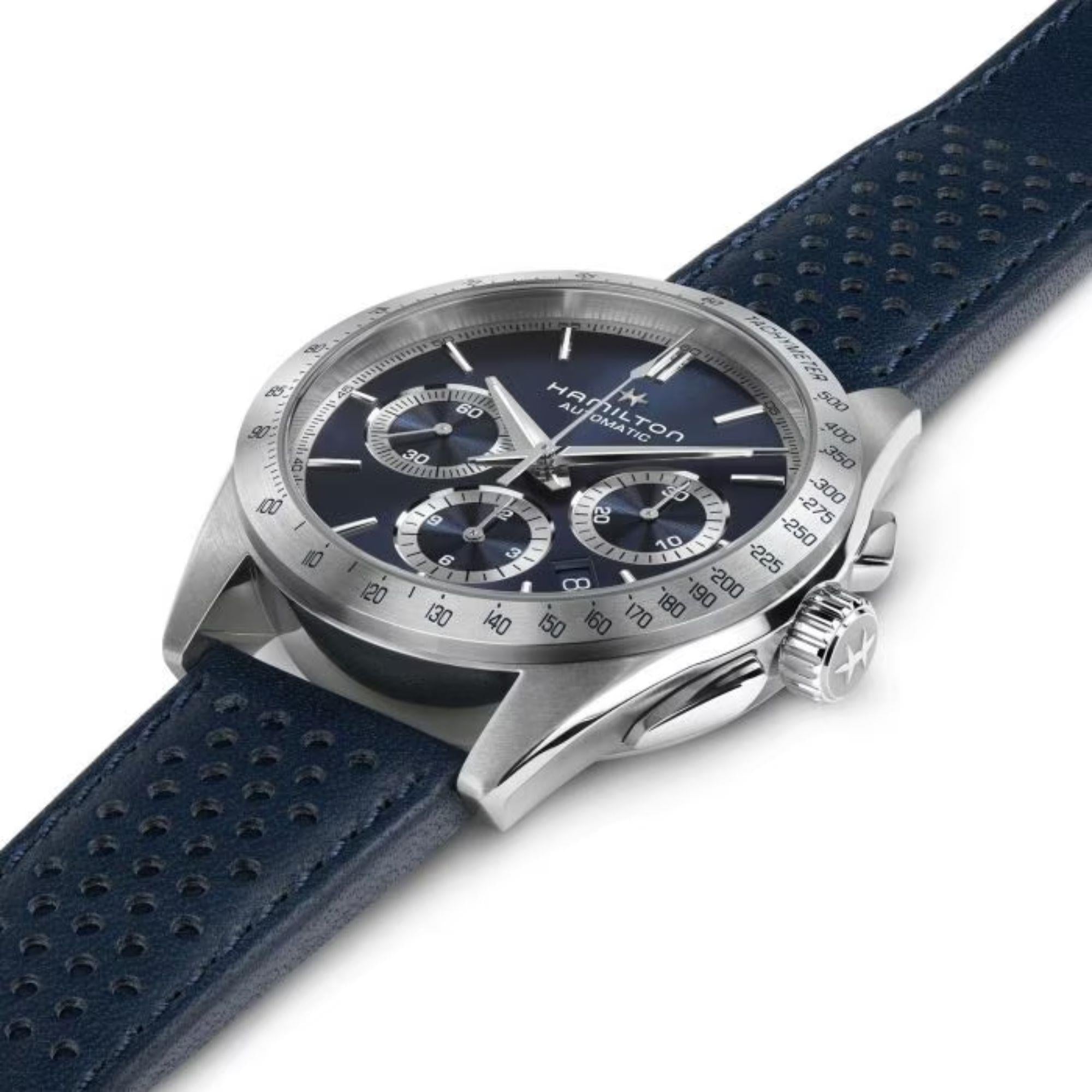 Hamilton Jazzmaster Performer Automatic Chronograph Blue Dial Men's Watch H36616640