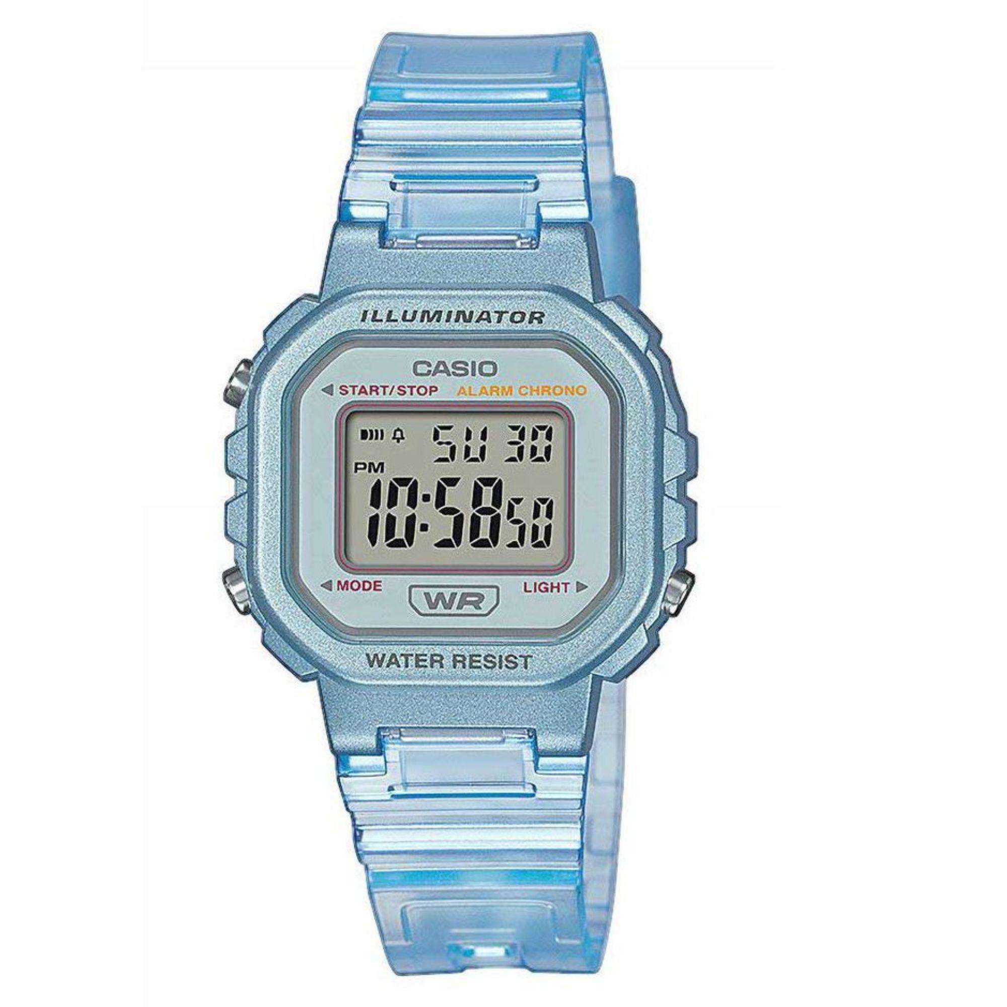 Casio Collection Blue Skeleton Series Watch LA-20WHS-2AEF