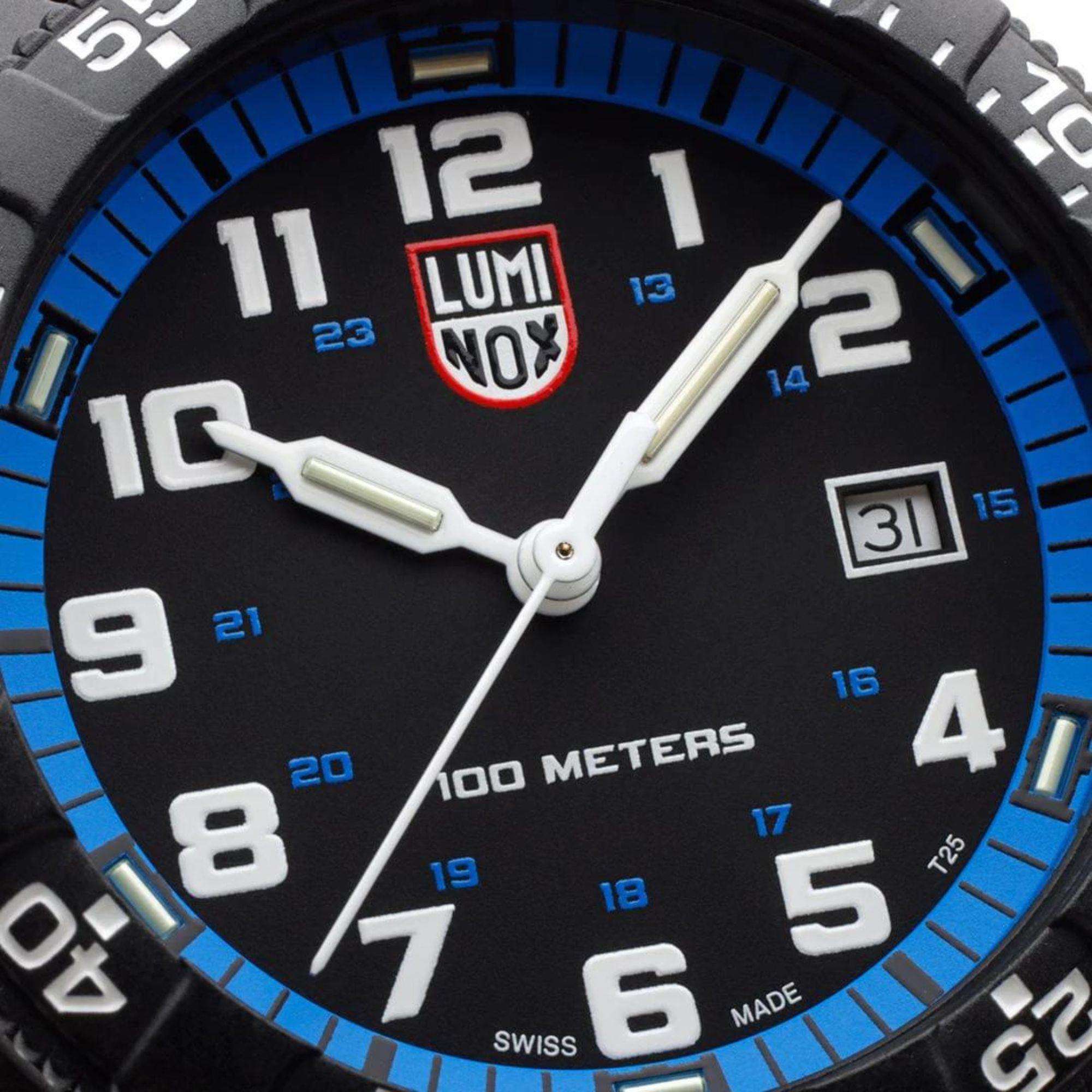 Luminox Leatherback Sea Turtle 0320 Series Black Dial Black PU Strap Men's Watch XS.0324