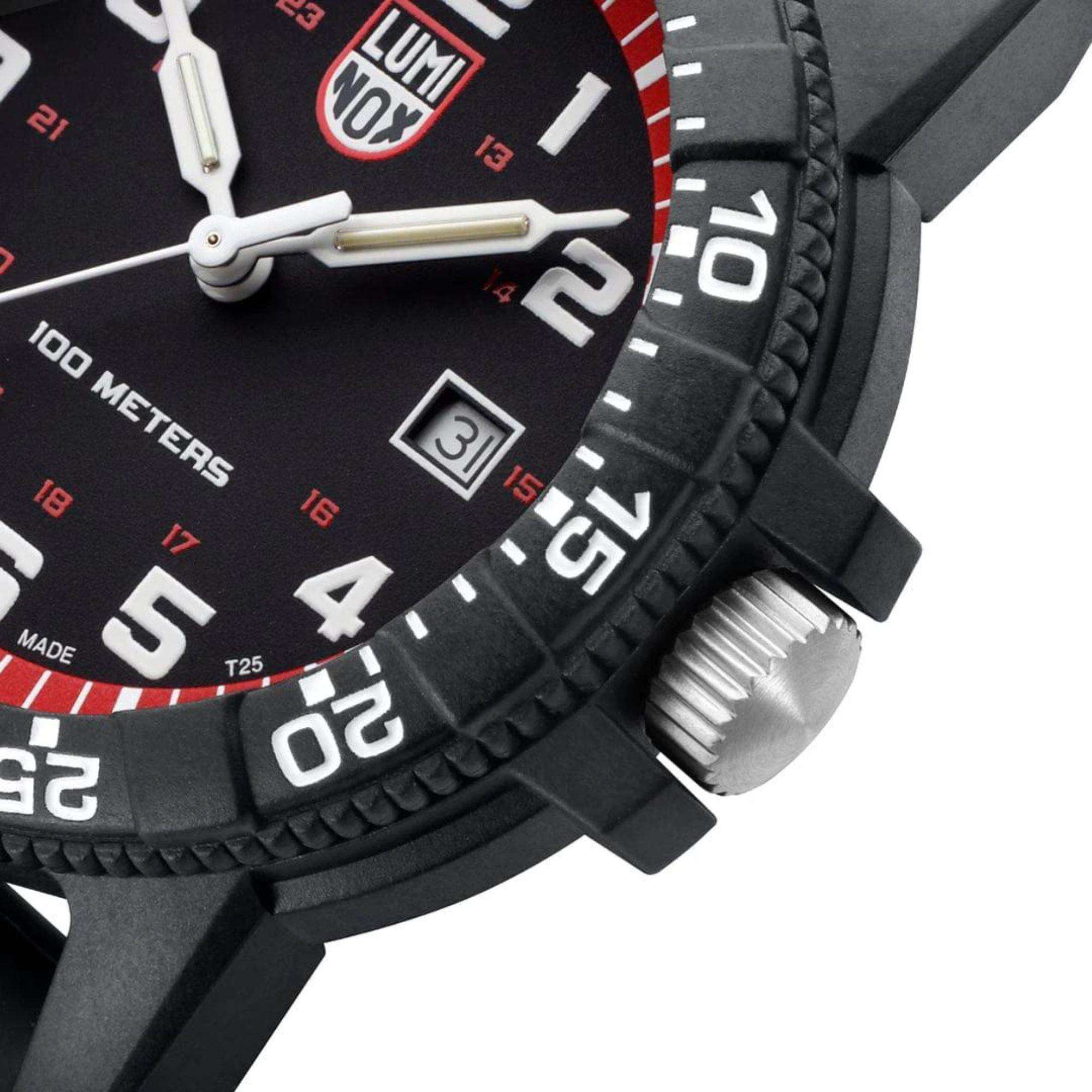 Luminox Leatherback Sea Turtle Giant Series Black Dial with Black PU Strap Mens Watch XS.0335