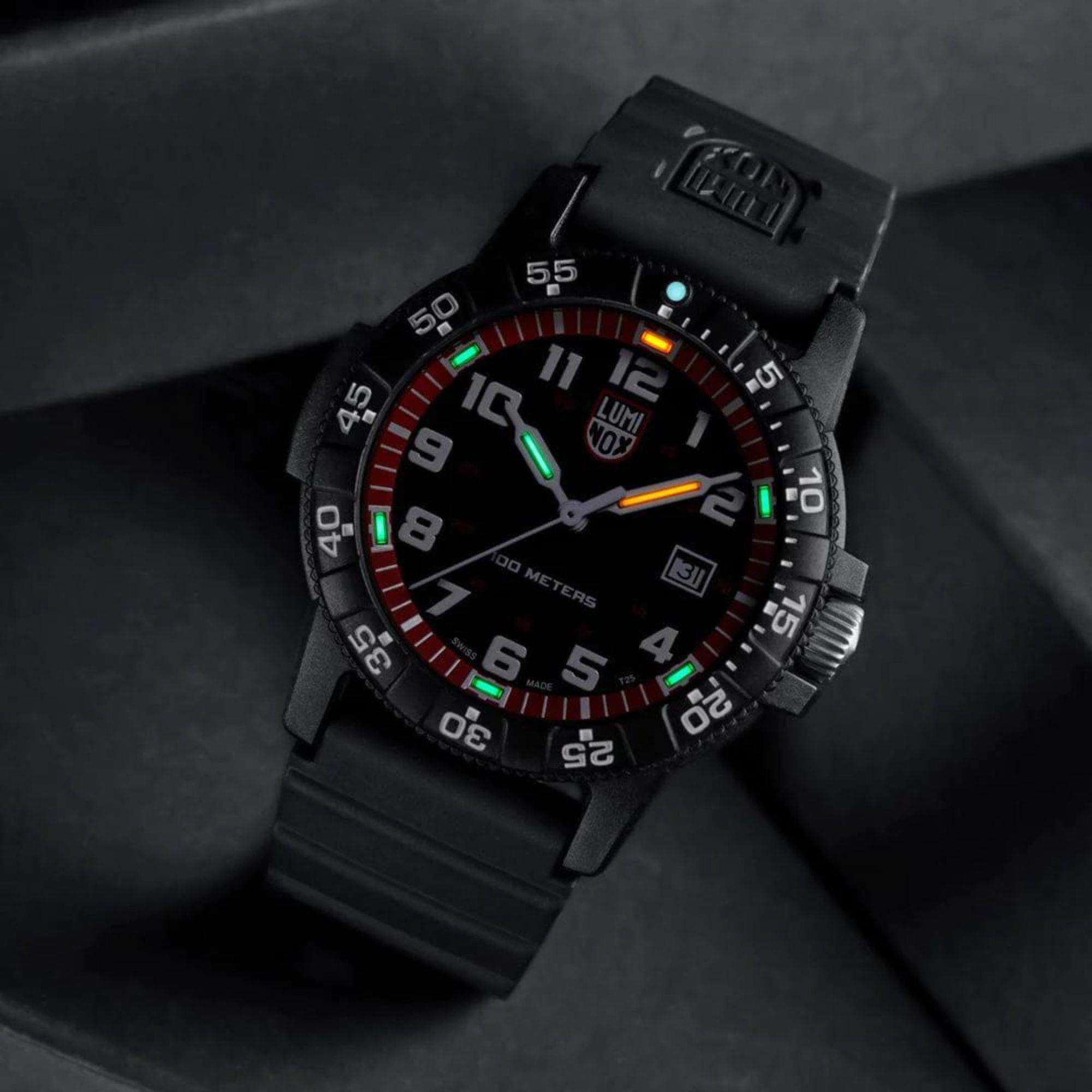 Luminox Leatherback Sea Turtle Giant Series Black Dial with Black PU Strap Mens Watch XS.0335