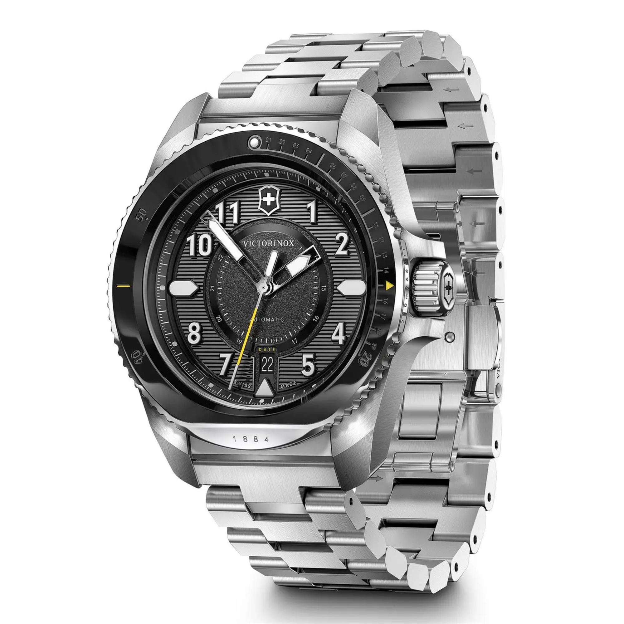 Victorinox Journey 1884 Automatic Black Dial Ceramic Bezel Men's Watch 241981