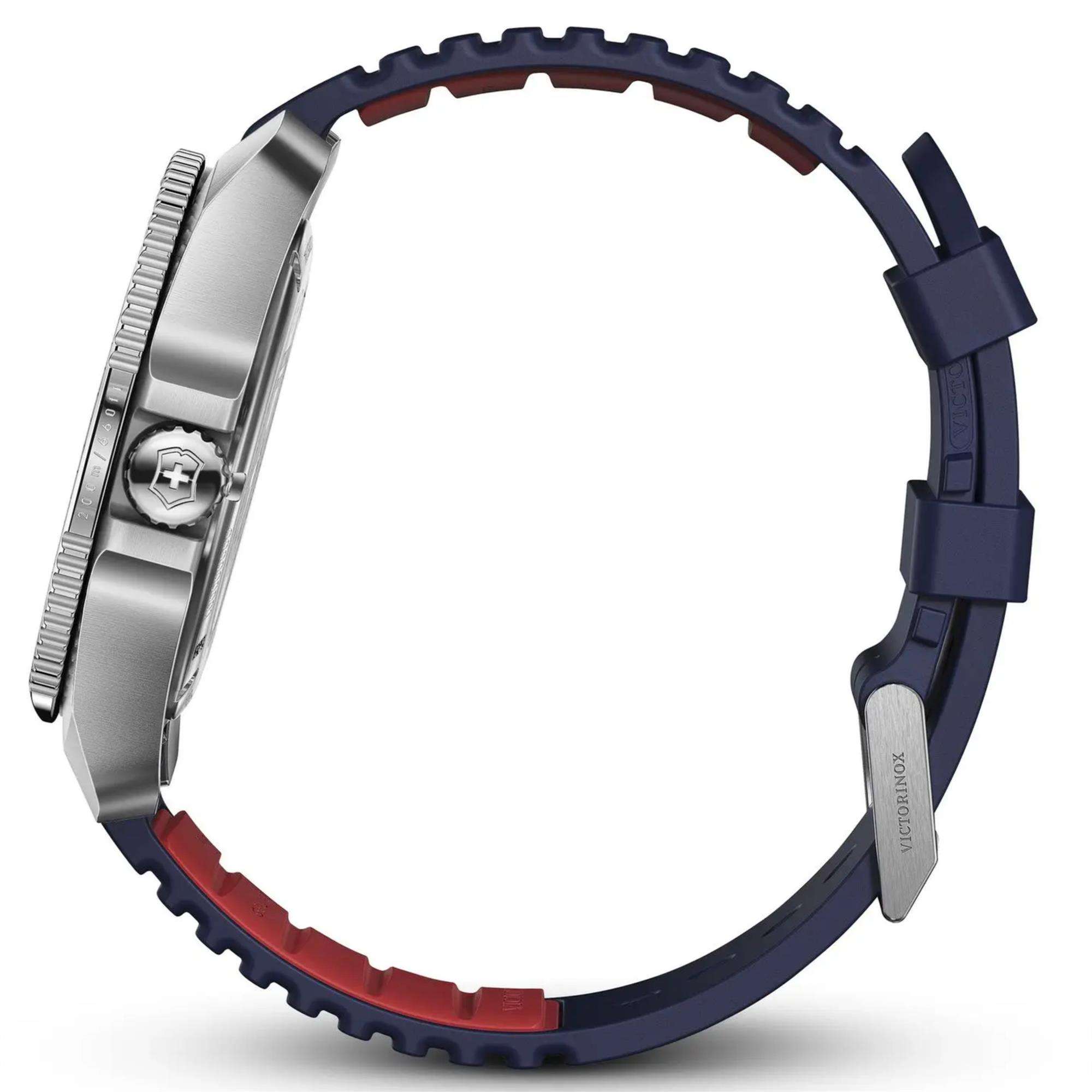 Victorinox Journey 1884 Quartz Blue Dial Rubber Strap Men's Watch 241975