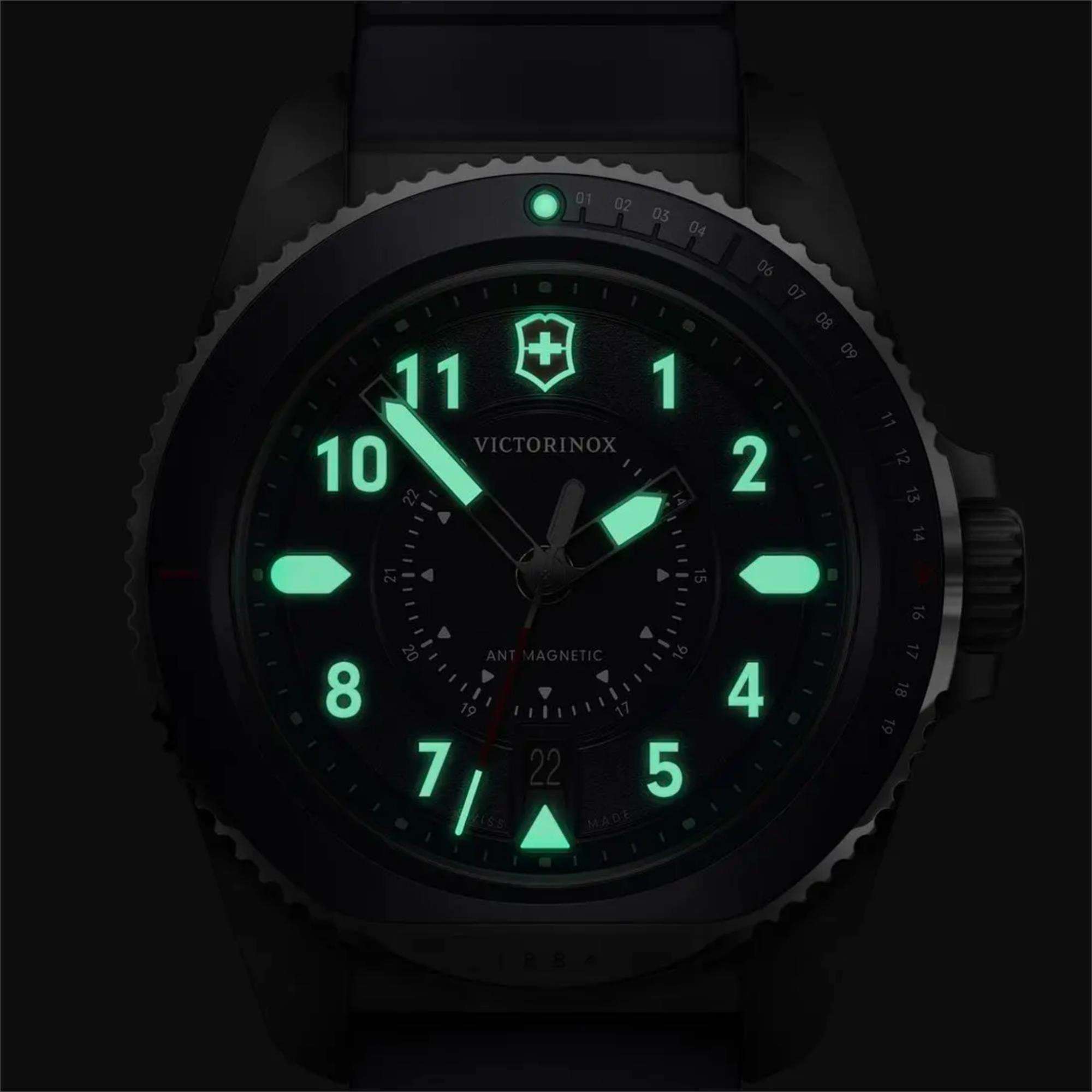 Victorinox Journey 1884 Quartz Blue Dial Rubber Strap Men's Watch 241975