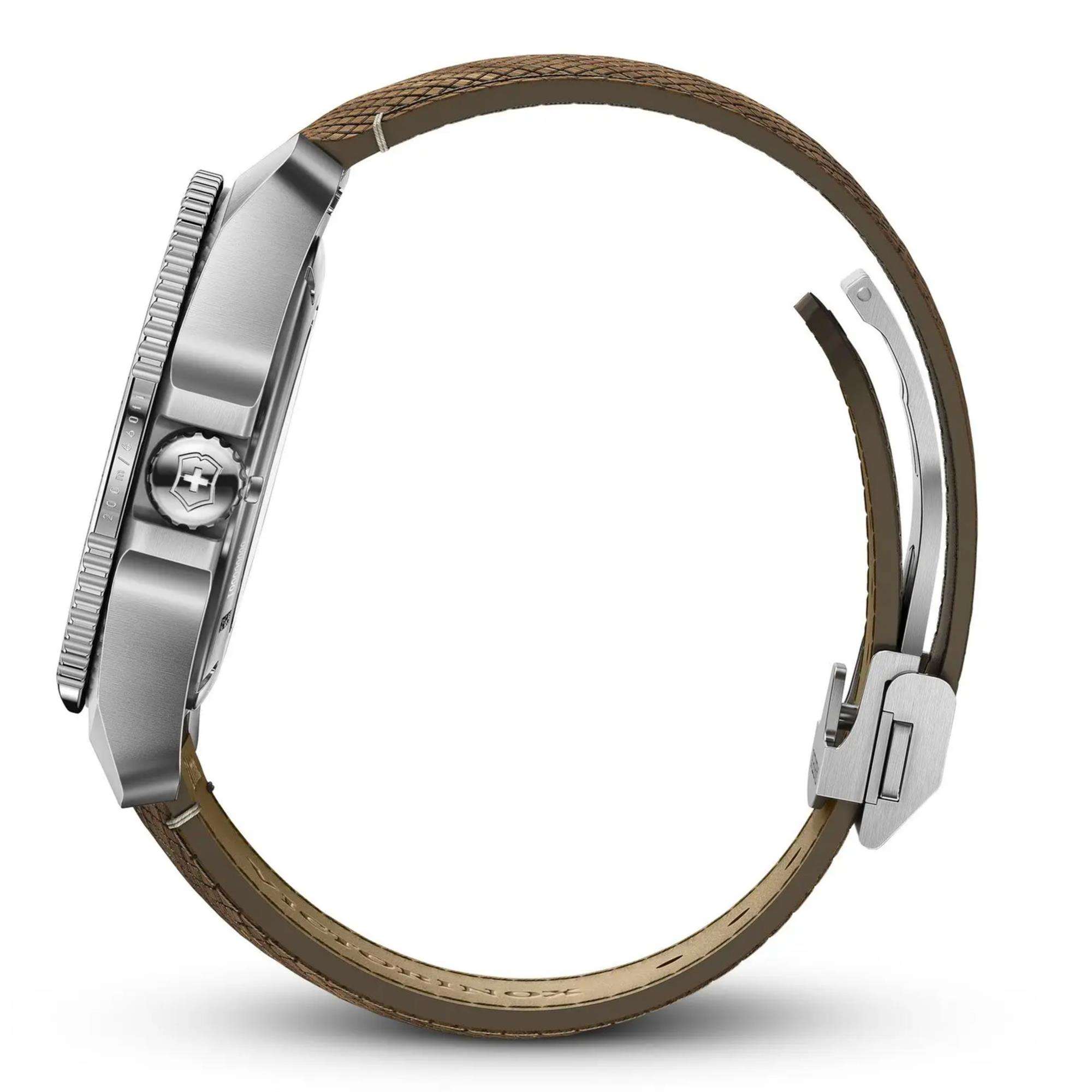 Victorinox Journey 1884 Automatic Blue Dial Wood Strap Men's Watch Set 241980.1