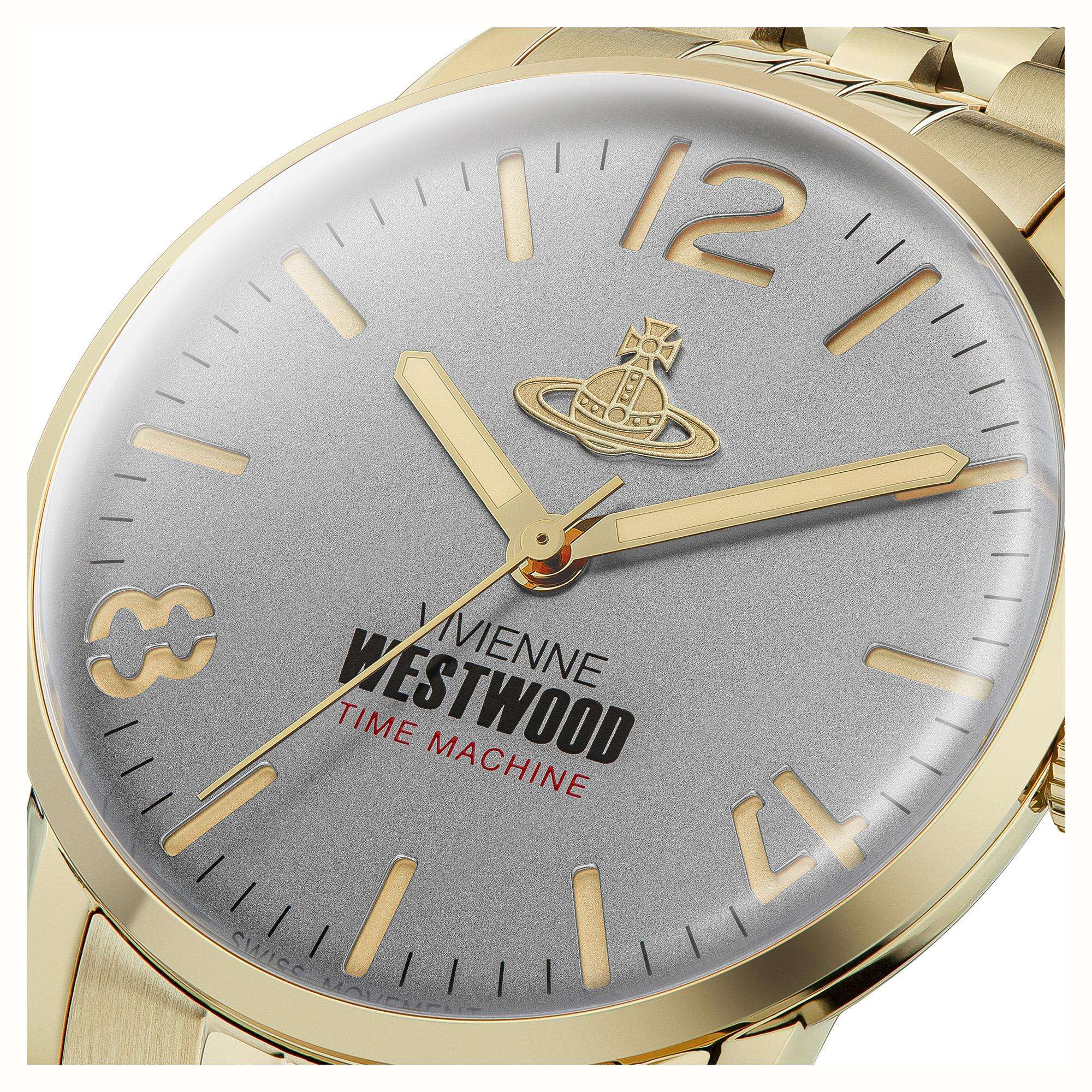 Vivienne Westwood Cadogan Grey Dial Stainless Steel Bracelet Men's Watch VV276CGGD