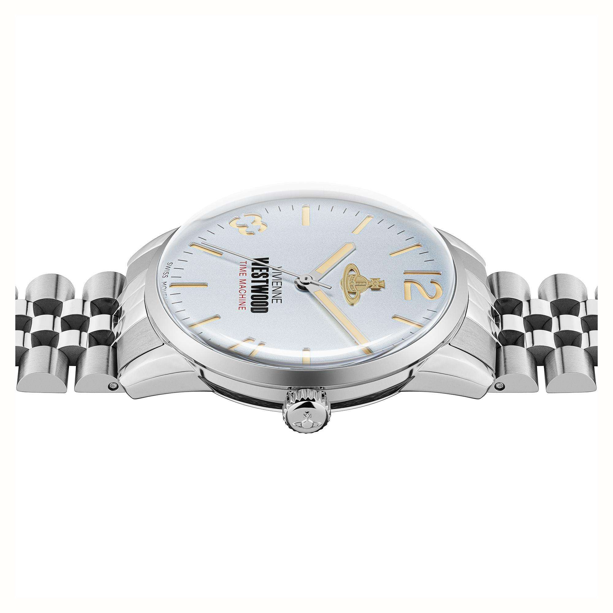 Vivienne Westwood Cadogan Blue Dial Stainless Steel Bracelet Men's Watch VV276LBLSL