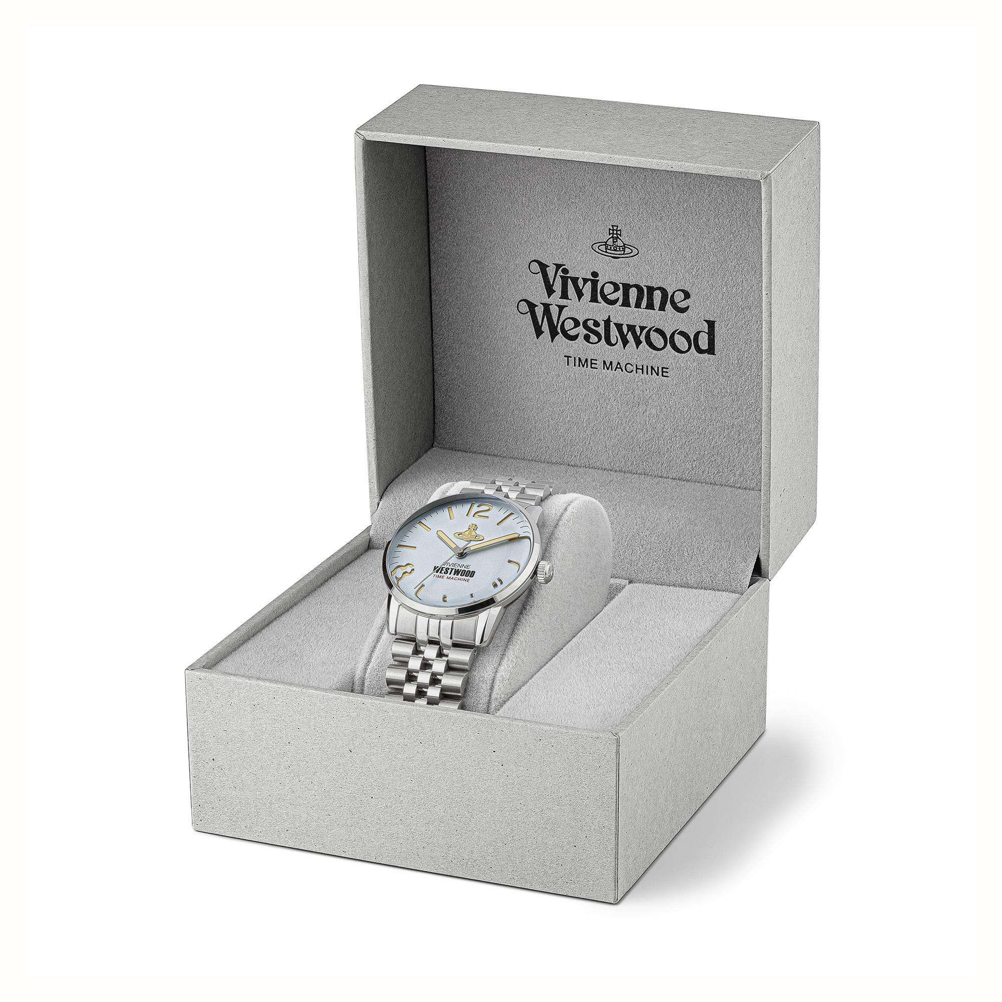 Vivienne Westwood Cadogan Blue Dial Stainless Steel Bracelet Men's Watch VV276LBLSL