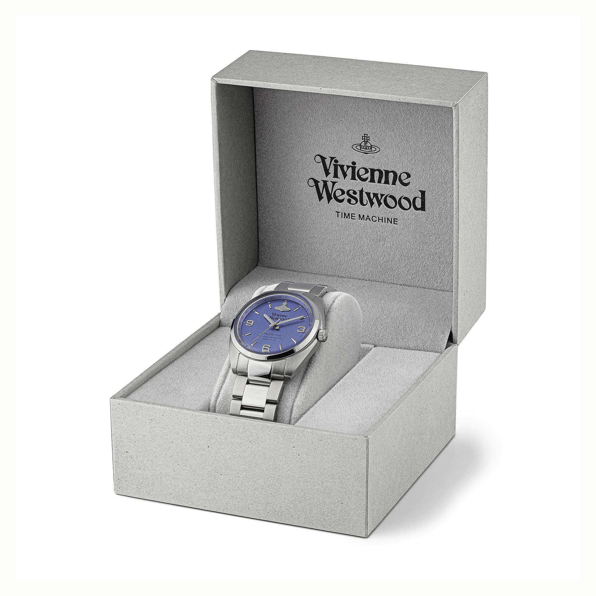 Vivienne Westwood Pennington Blue Dial Stainless Steel Strap Unisex Watch VV274MBLSL