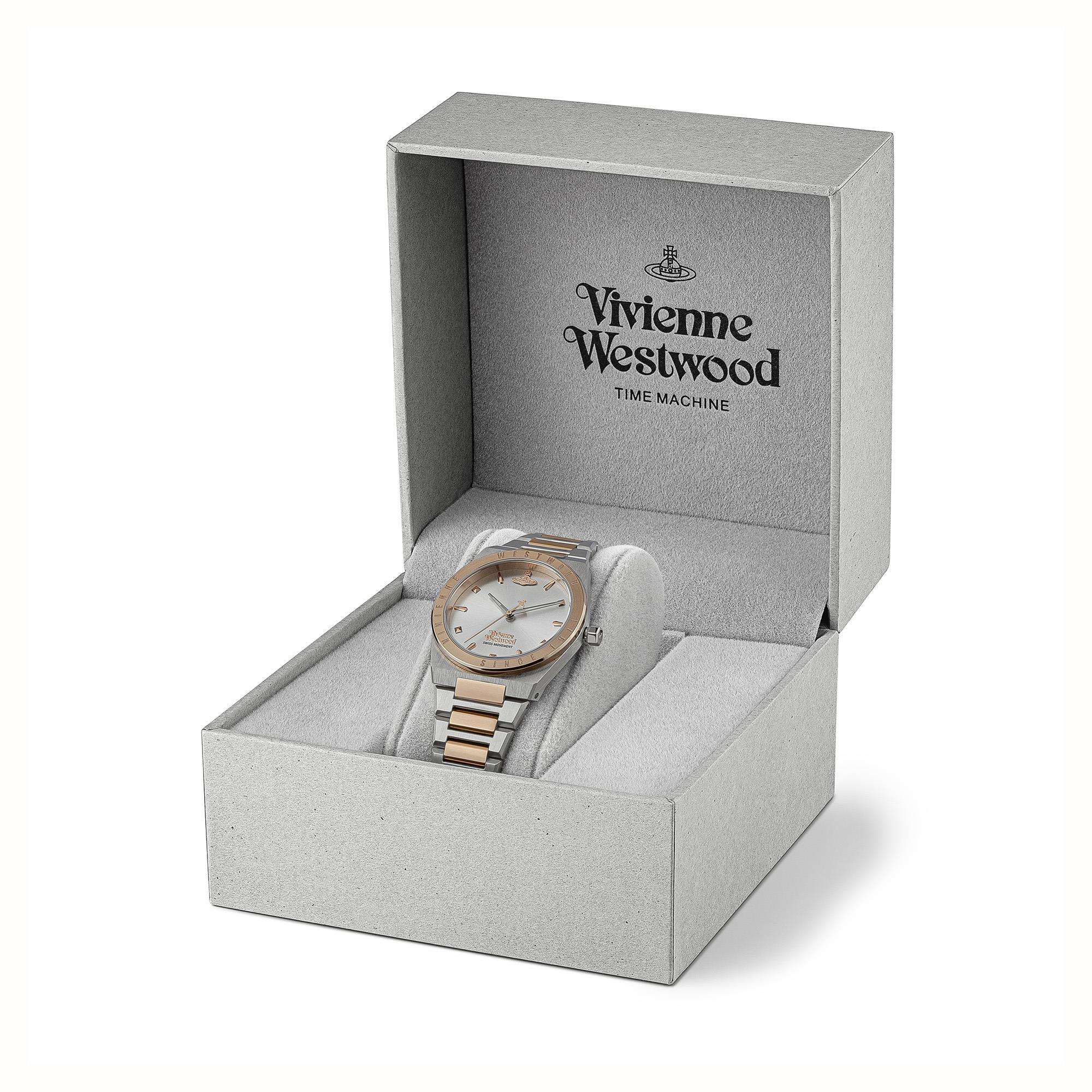 Vivienne Westwood Charterhouse Silver Dial Two Tone Stainless Steel Bracelet Ladies Watch VV244SLSR