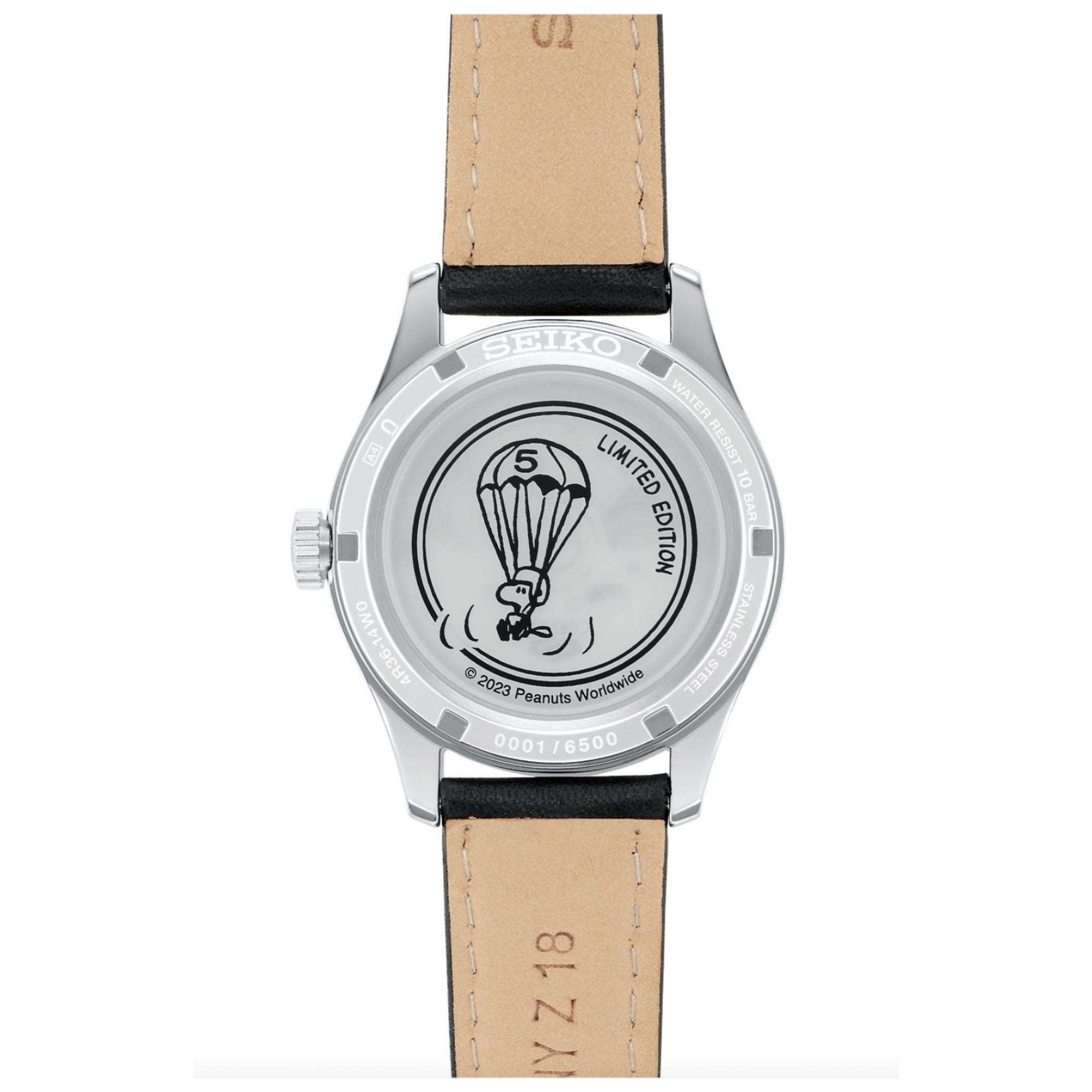 Seiko 5 Sports X Peanuts Parachute Limited Edition Automatic White Dial Watch SRPK27K1
