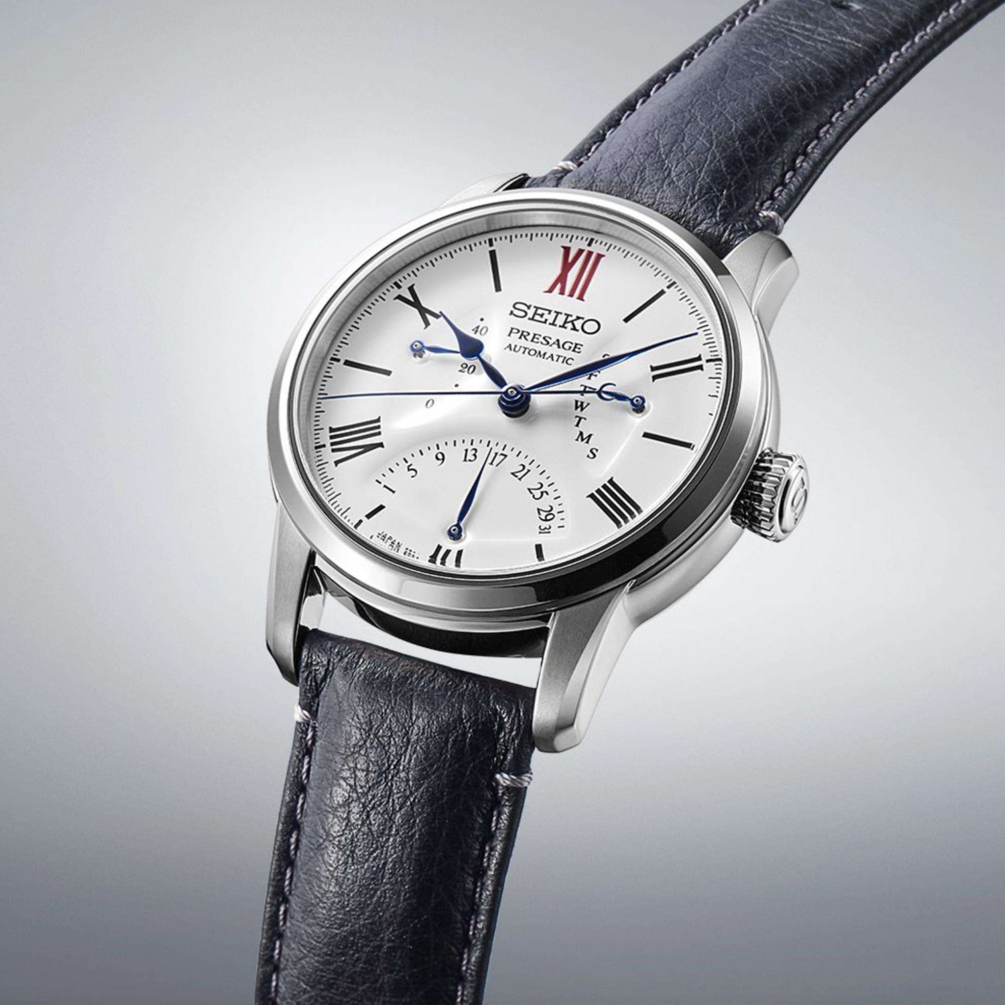 Seiko Presage "Laurel Enamel" 110th Anniversary Limited Edition Automatic White Dial Men's Watch SPB393J1