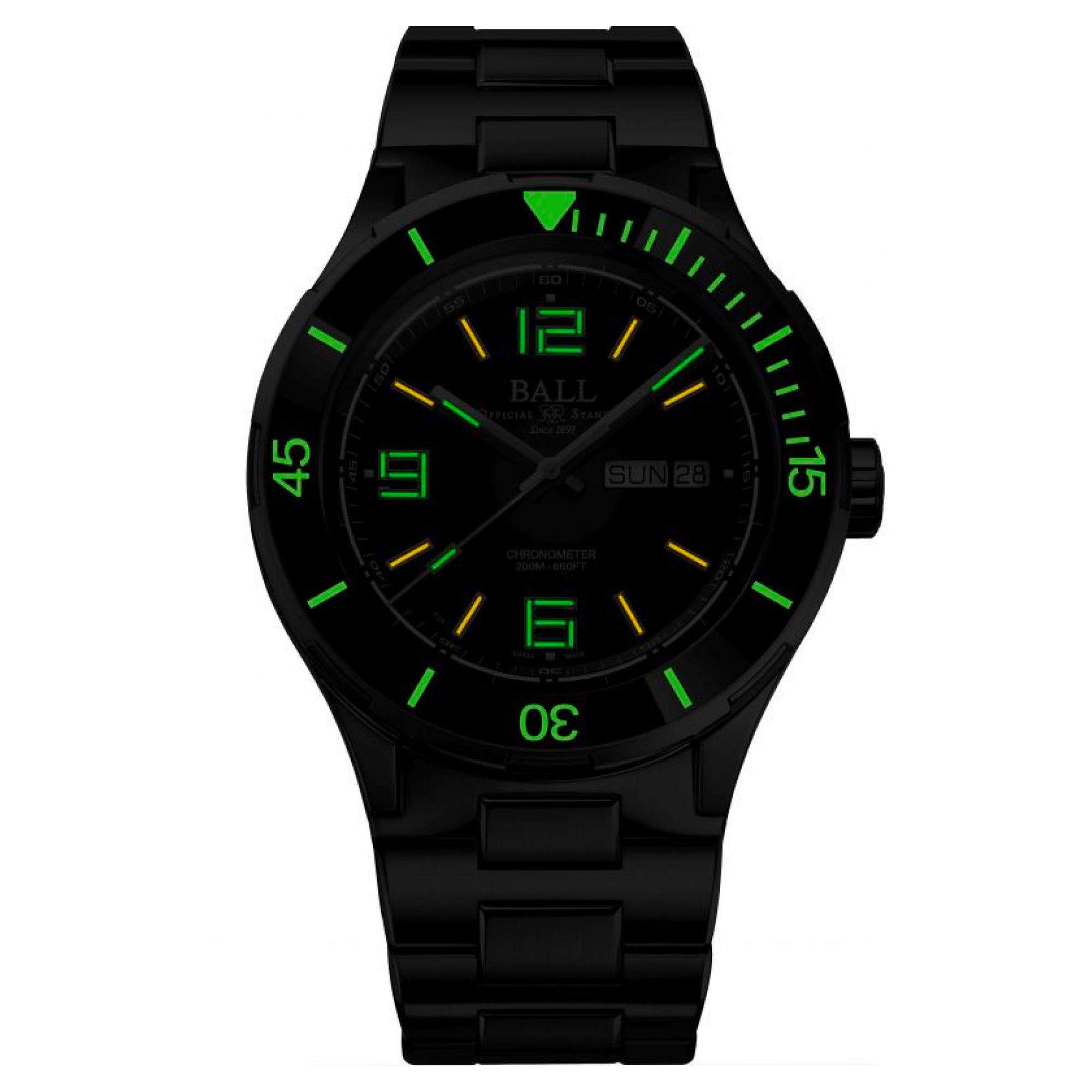 BALL Roadmaster Archangel 40mm Black Dial Automatic Mens Watch DM3030B-S12CJ-BK