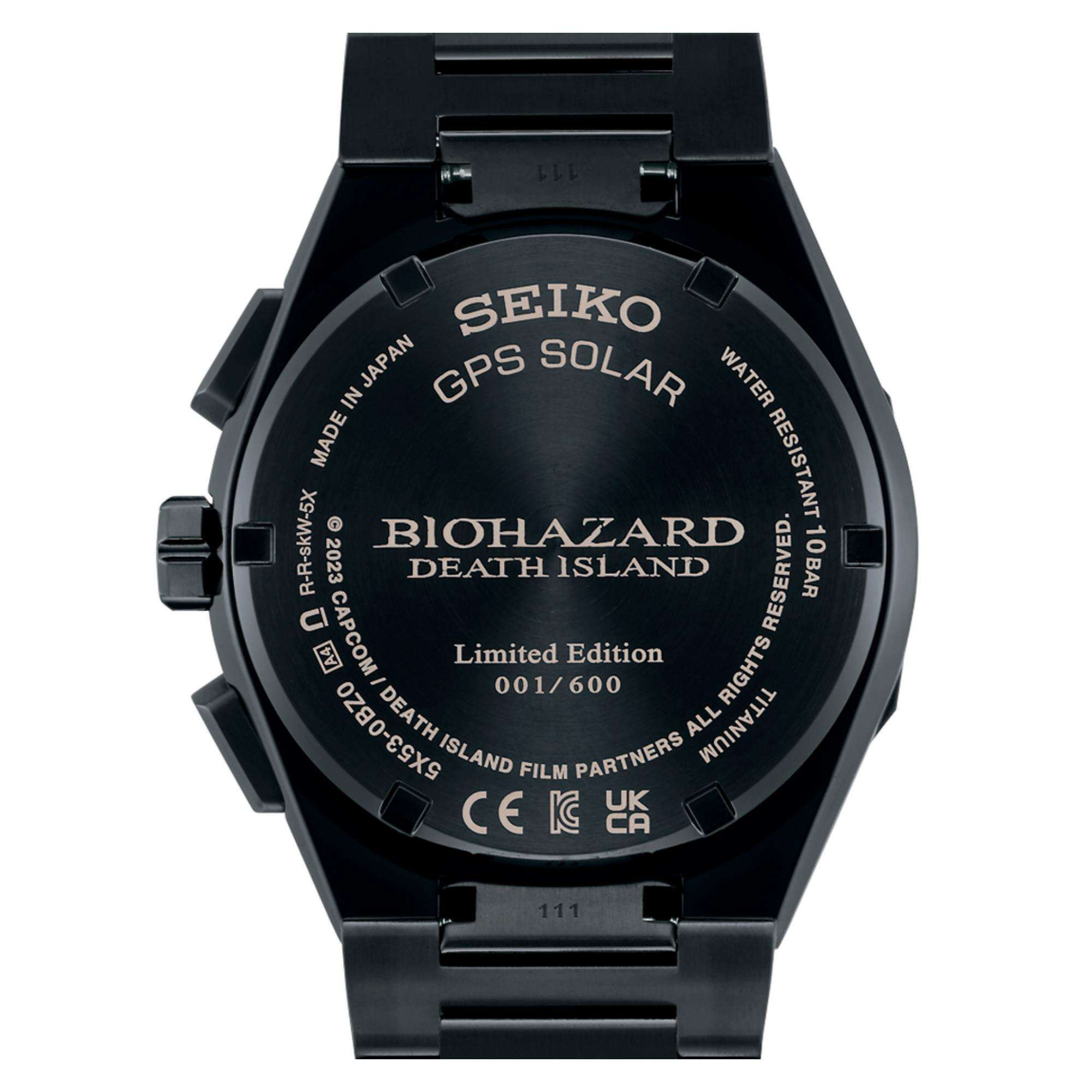 Seiko Astron Limited Edition (600 Pieces) Resident Evil Death Island 'Chris' GPS Solar Grey-Khaki Dial Men's Watch SSH129J1