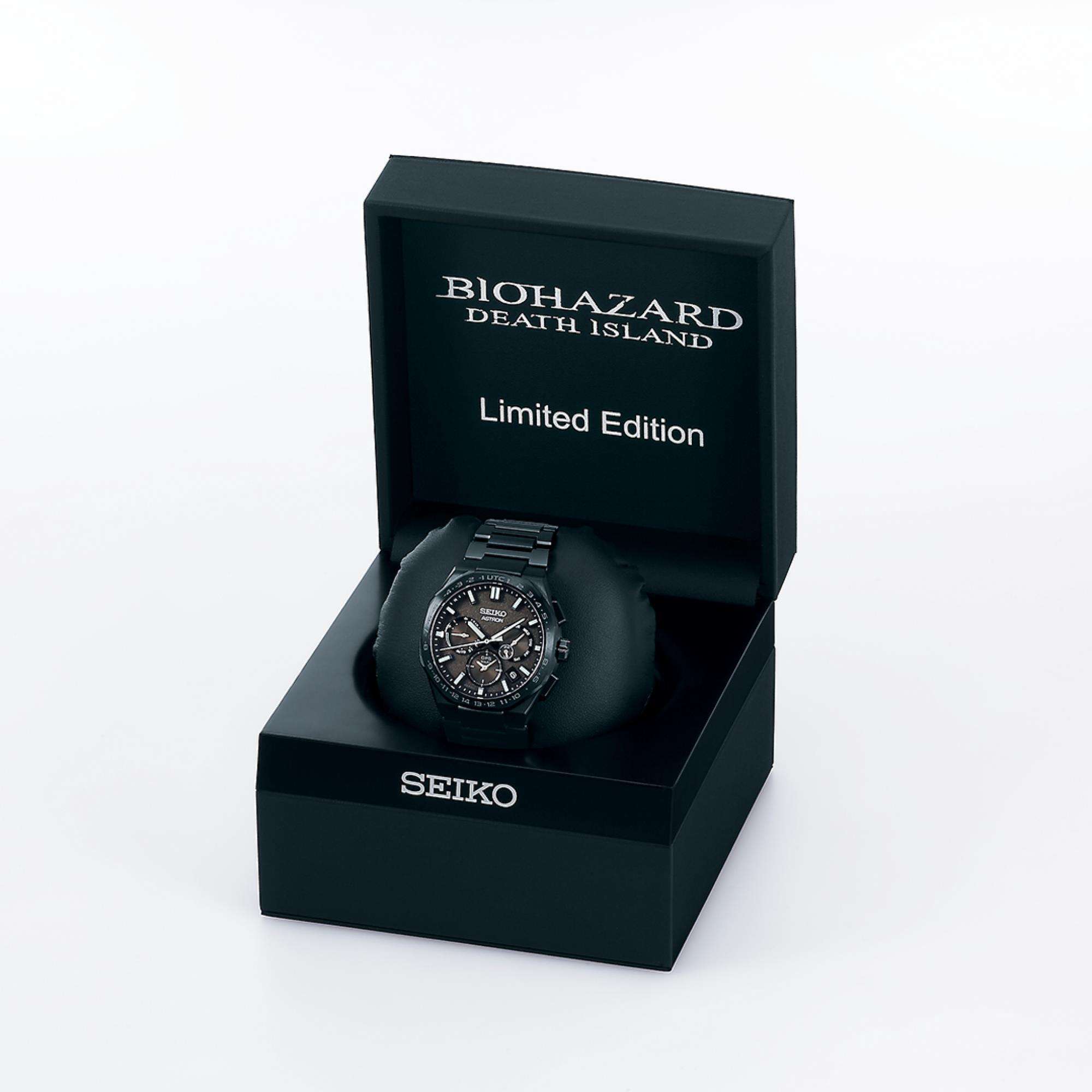 Seiko Astron Limited Edition (600 Pieces) Resident Evil Death Island 'Chris' GPS Solar Grey-Khaki Dial Men's Watch SSH129J1