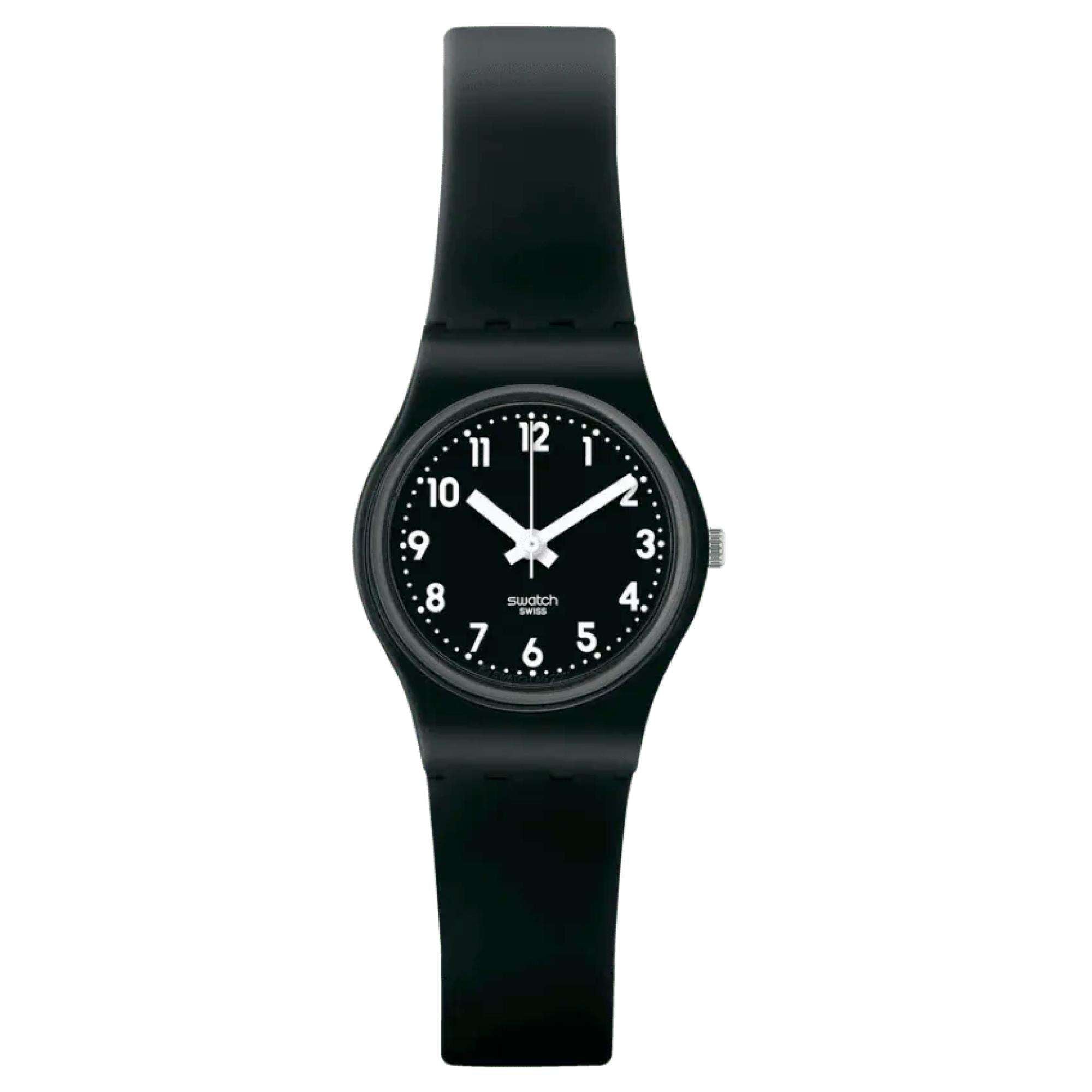 Swatch Original Lady 'Lady Black Single' Quartz Black Dial Ladies Watch LB170E