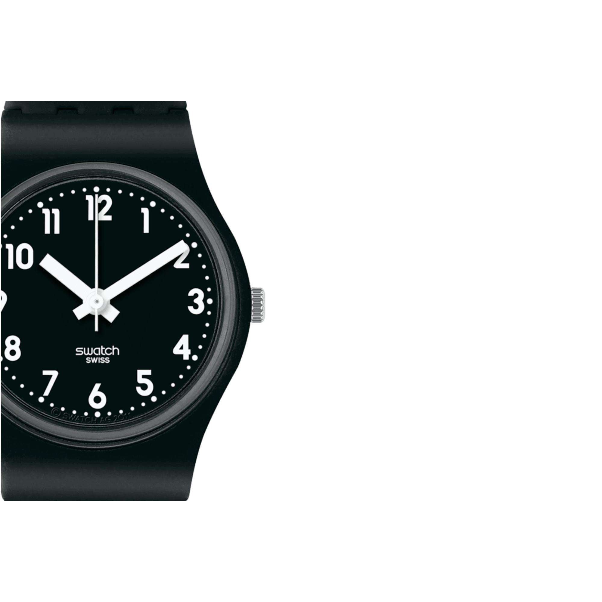 Swatch Original Lady 'Lady Black Single' Quartz Black Dial Ladies Watch LB170E