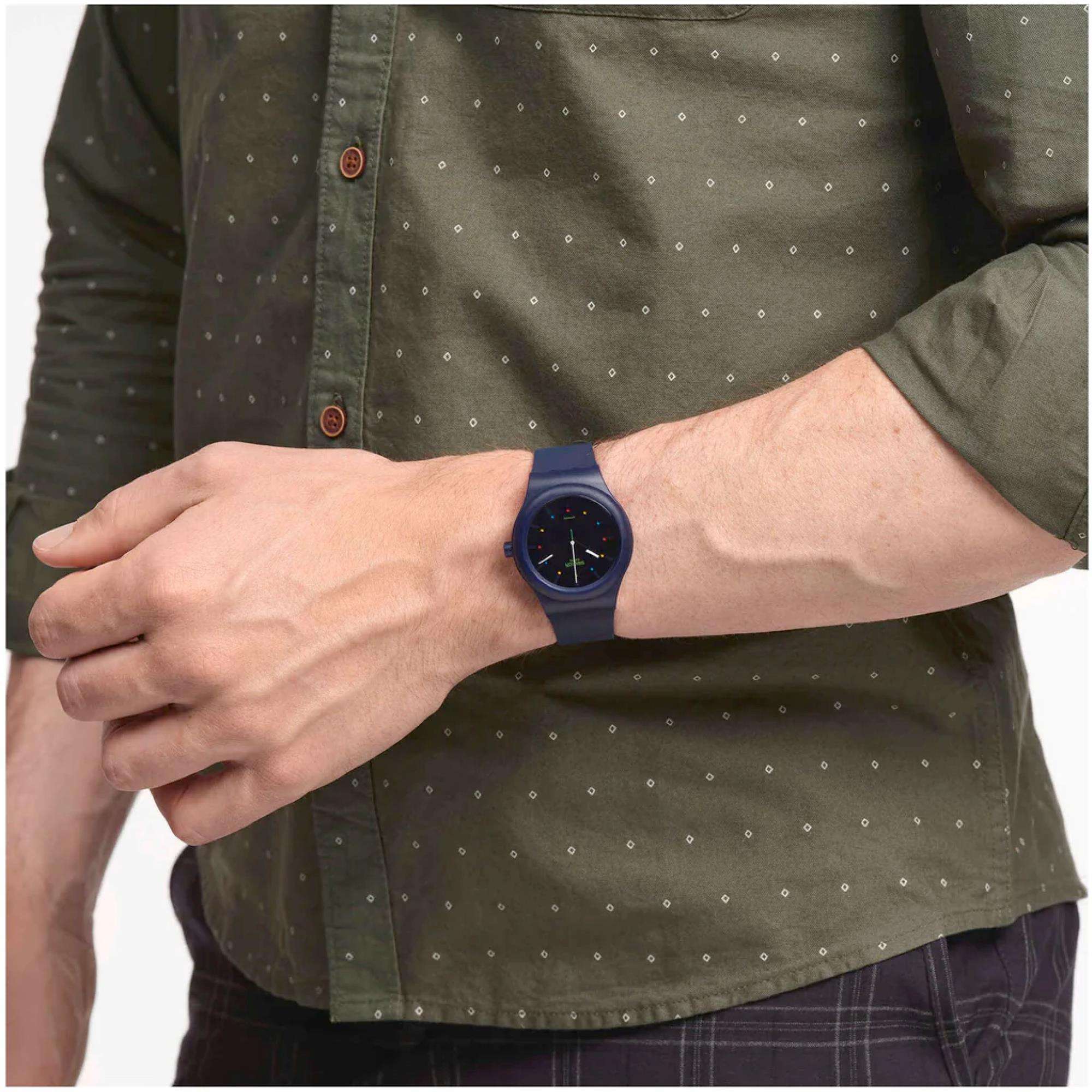 Swatch Sistem 51 '1983 Collection' Quartz Blue Dial Men's Watch SO30N400