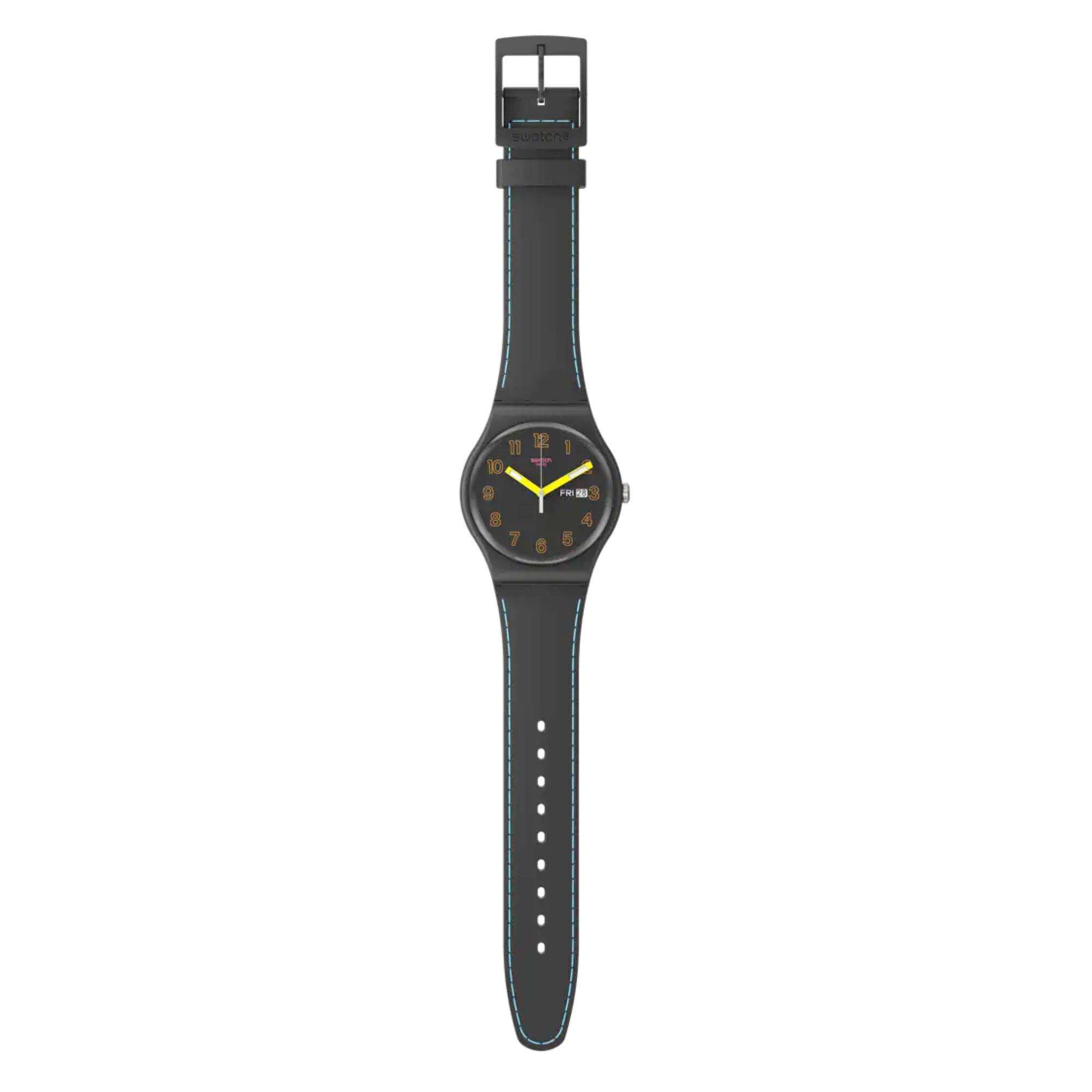 Swatch The January Collection 'Dark Glow' Quartz Watch SO29B707