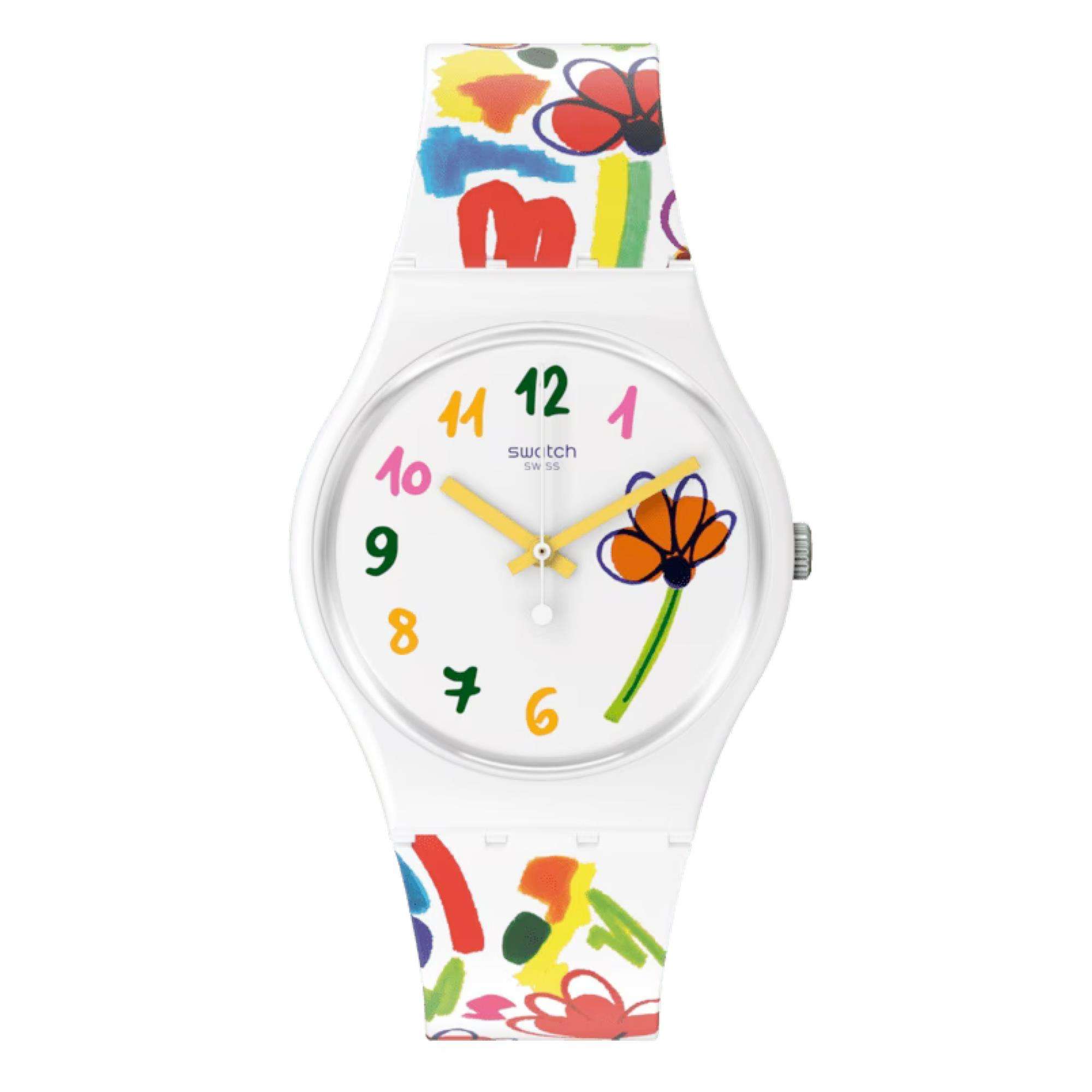 Swatch The March Collection FLOWERZ Quartz Unisex Watch SO28W108