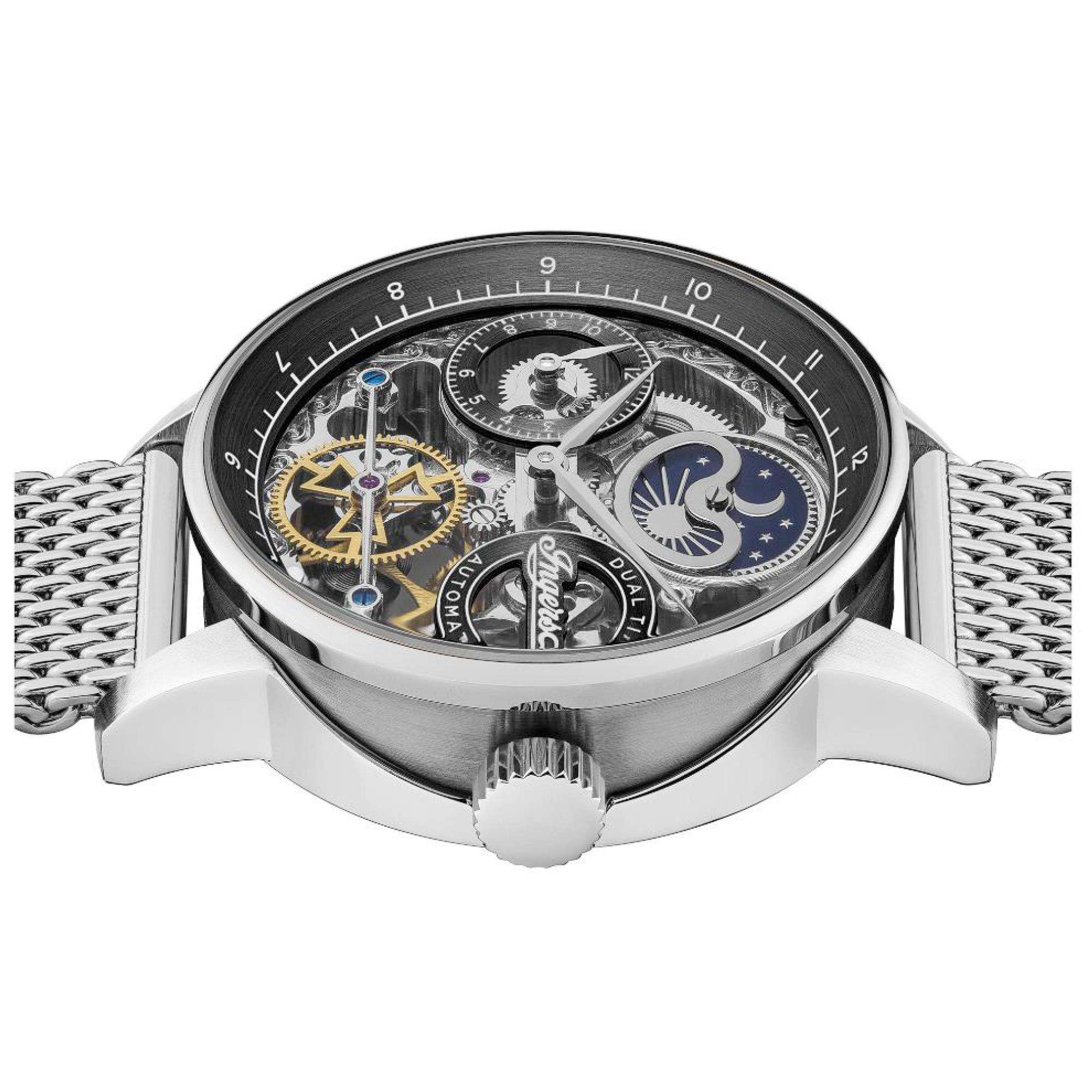 Ingersoll The Jazz 1892 Automatic Black Dial Silver Steel Bracelet Men's Watch I07708