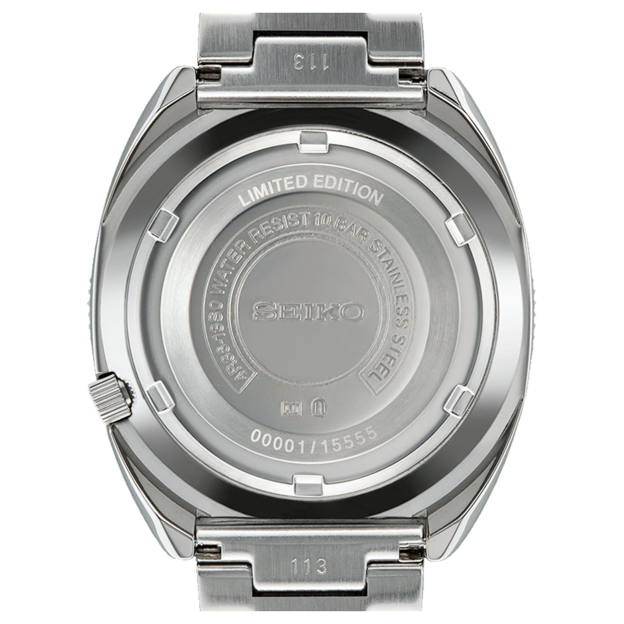 Seiko 5 Sports Limited Edition 55th Anniversary Black Dial Steel Bracelet SRPK17K1