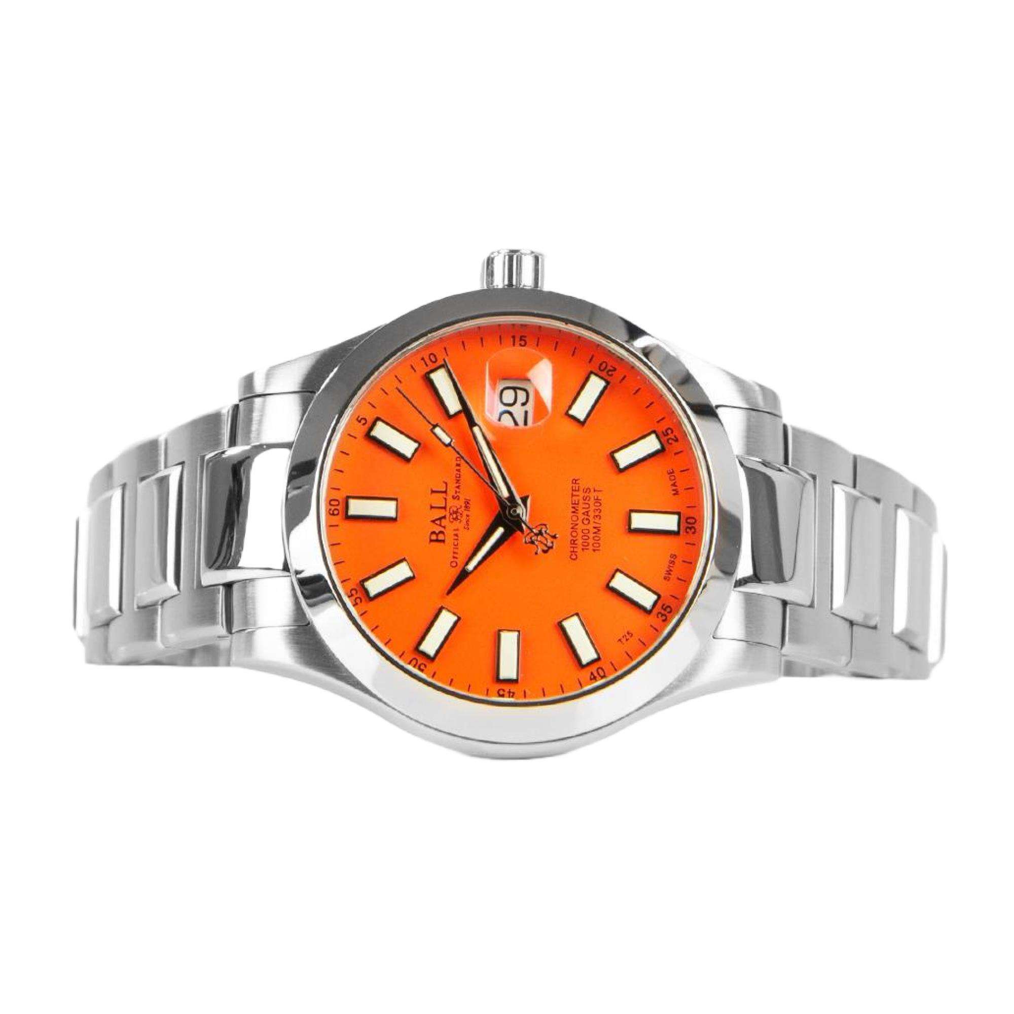 Ball Engineer III Marvelight Chronometer Automatic Orange Dial Stainless Steel Bracelet Men’s Watch NM9026C-S39CJ-OR