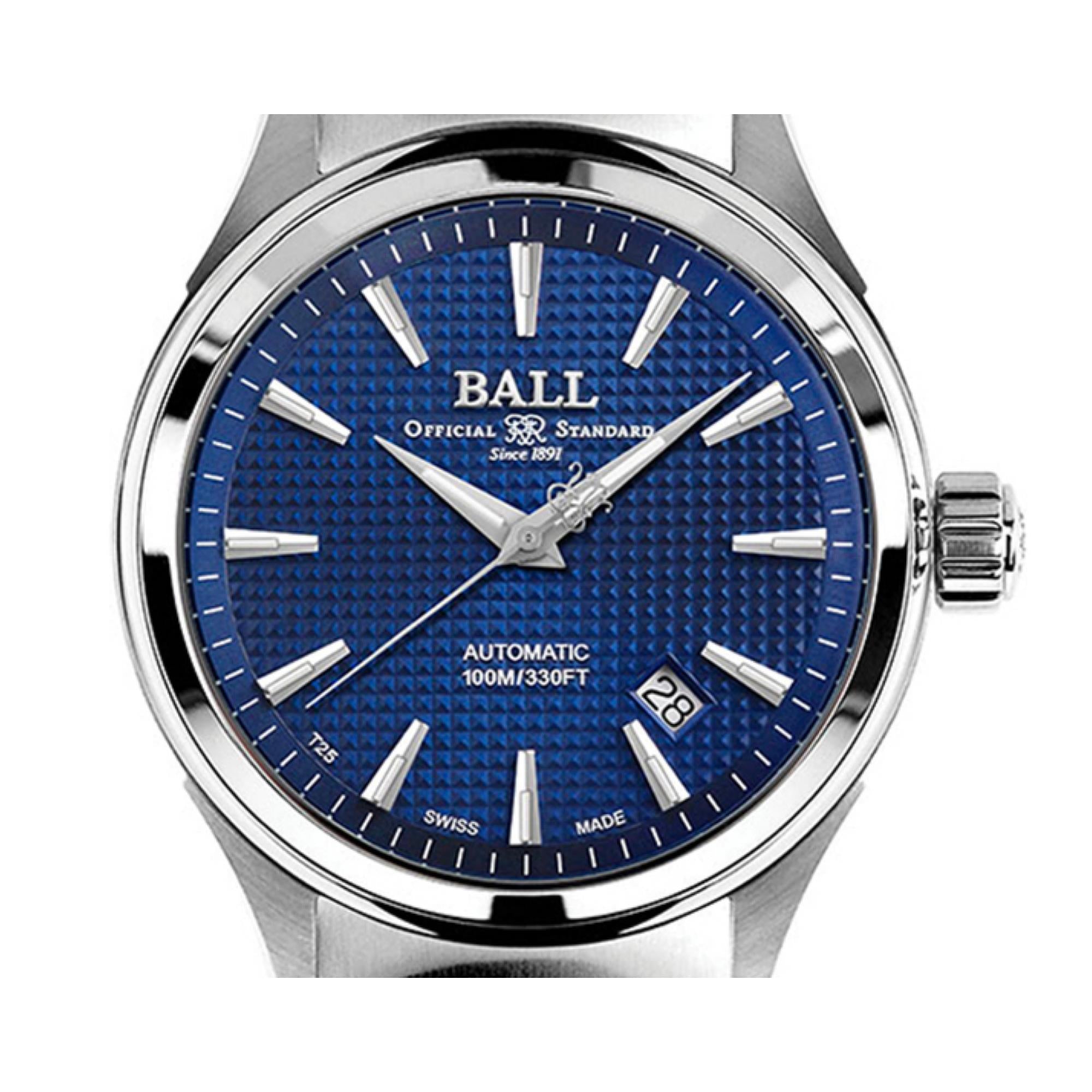 BALL Fireman Victory Automatic Black Dial Silver Stainless Steel Bracelet Men's Watch NM2098C-S5J-BE