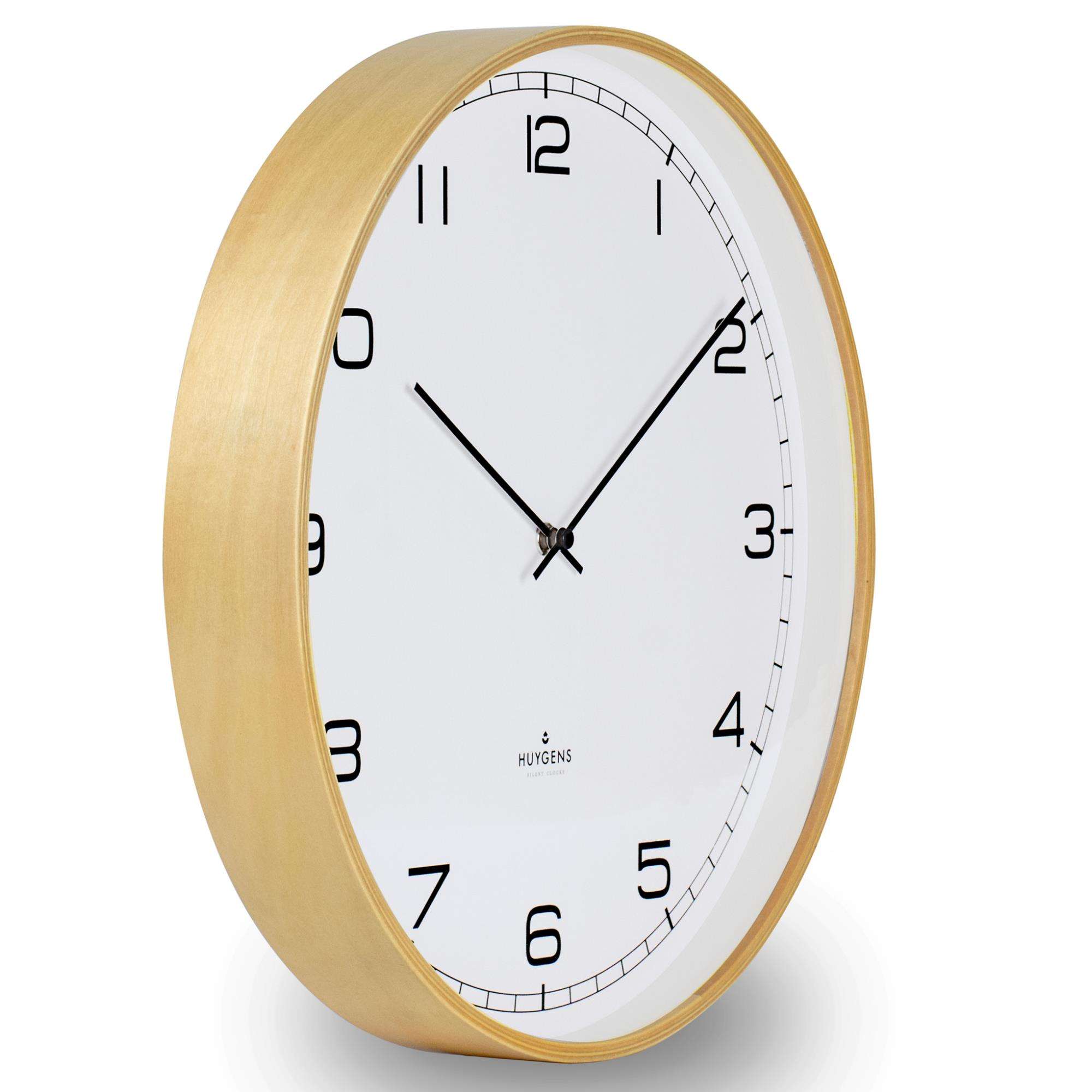 Huygens Wood Index Wall Clock 45cm HU17003