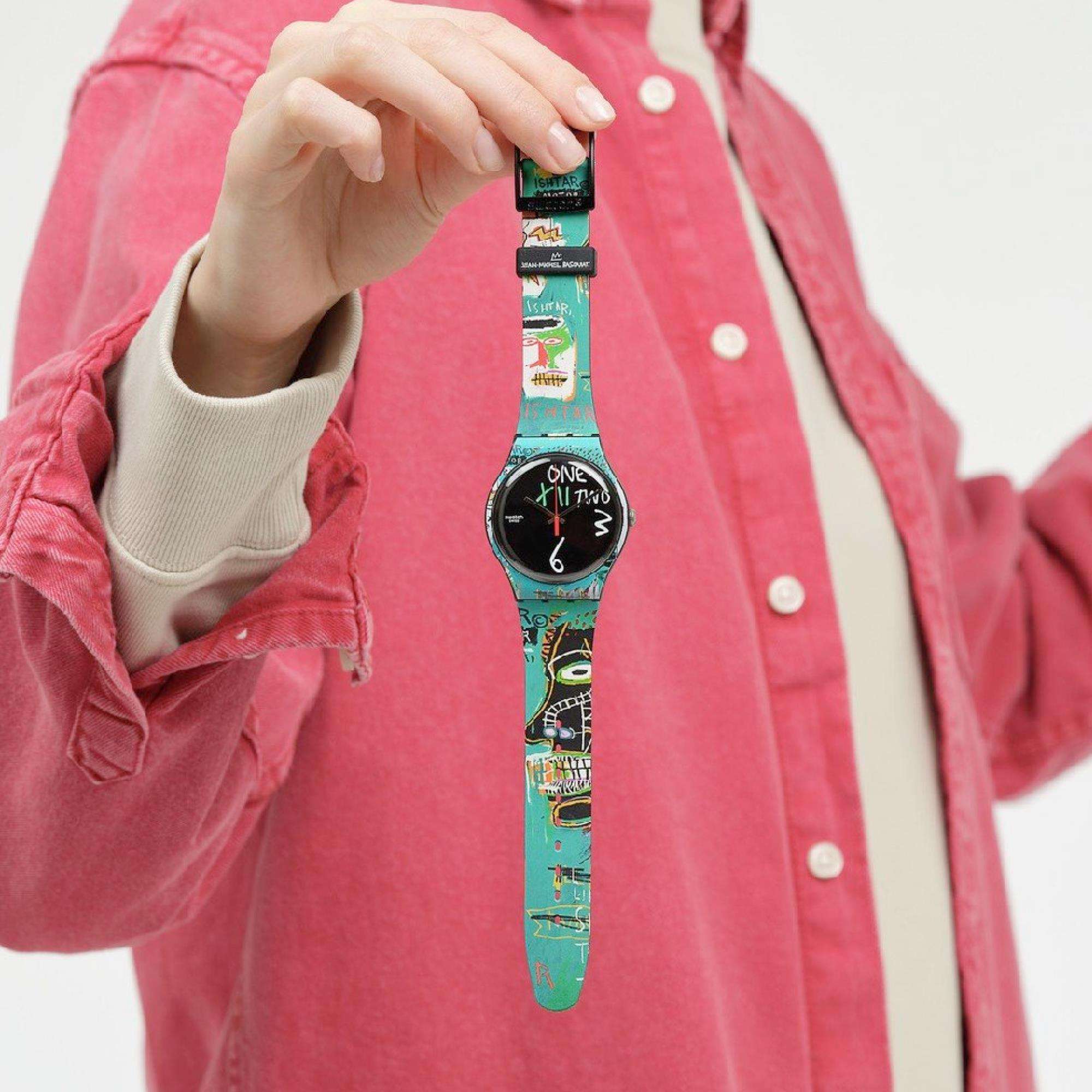 Swatch Art Journey 'Ishtar By Jean-Michel Basquiat' Quartz Unisex Watch SUOZ356