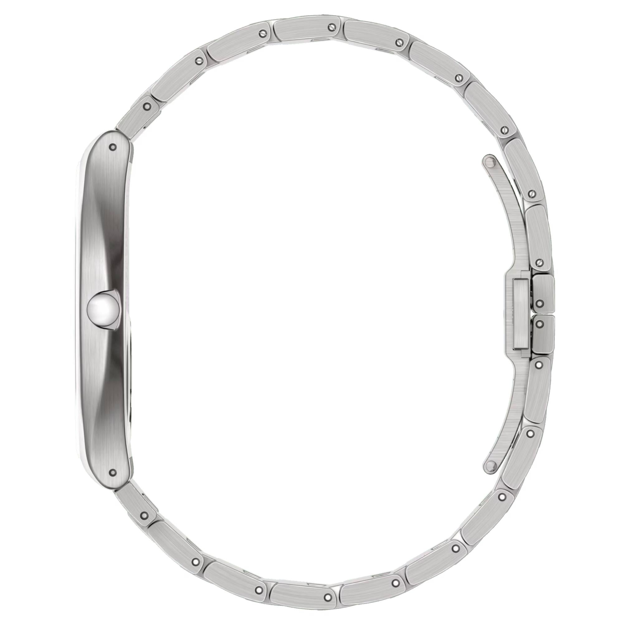 Swatch Green Graphite Quartz Black Dial Steel Strap Watch SS07S128G