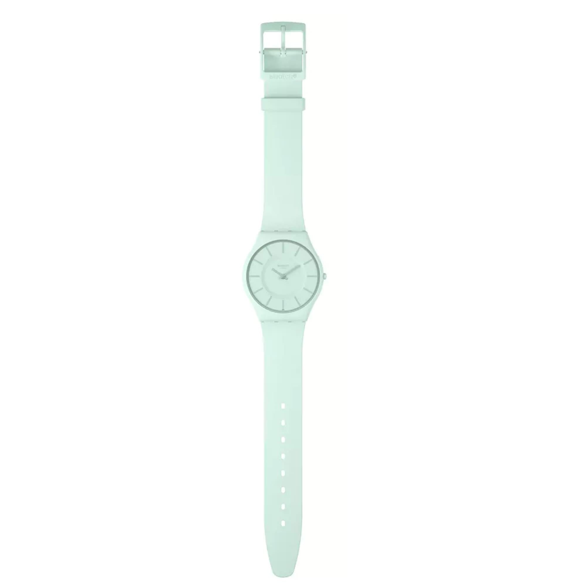 Swatch Turquoise Lightly Quartz Lime Green Unisex Watch SS08G107