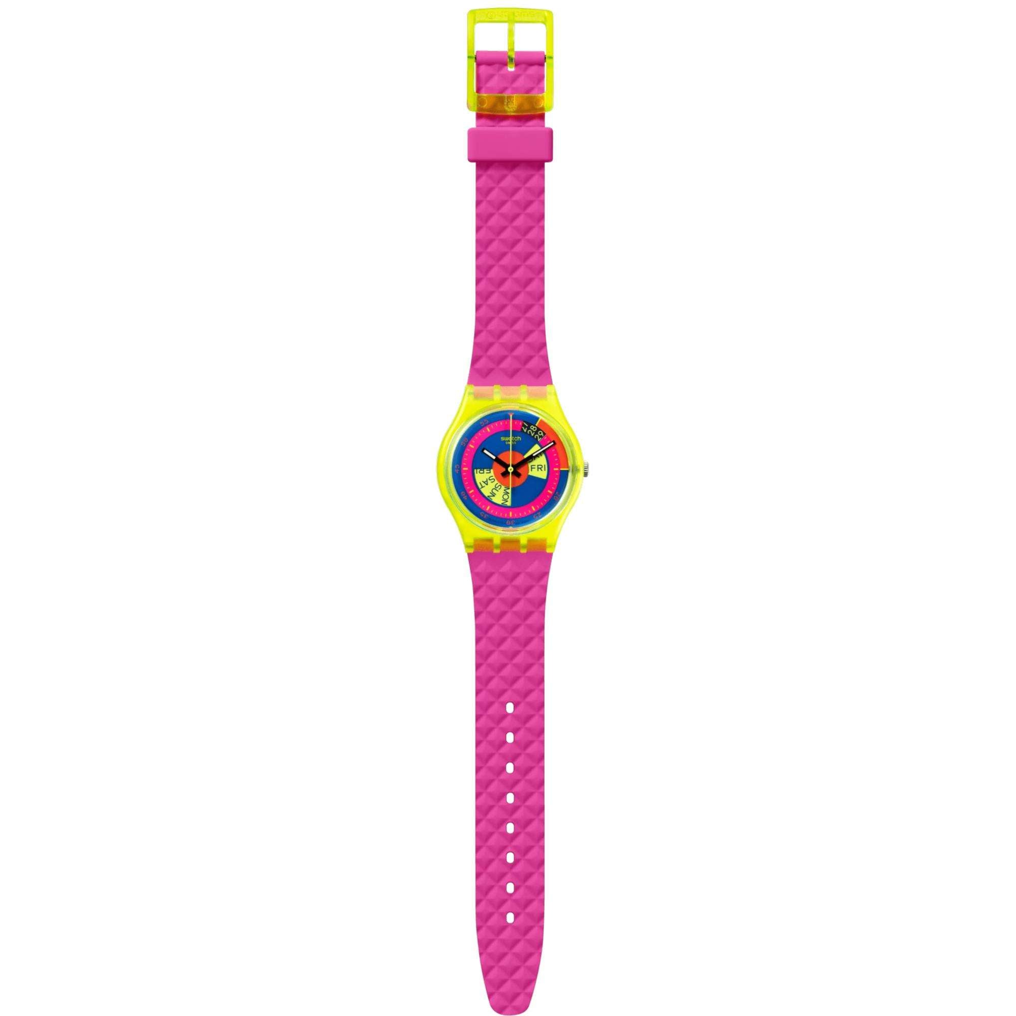 Swatch Shades of Neon Ladies Watch SO28J700