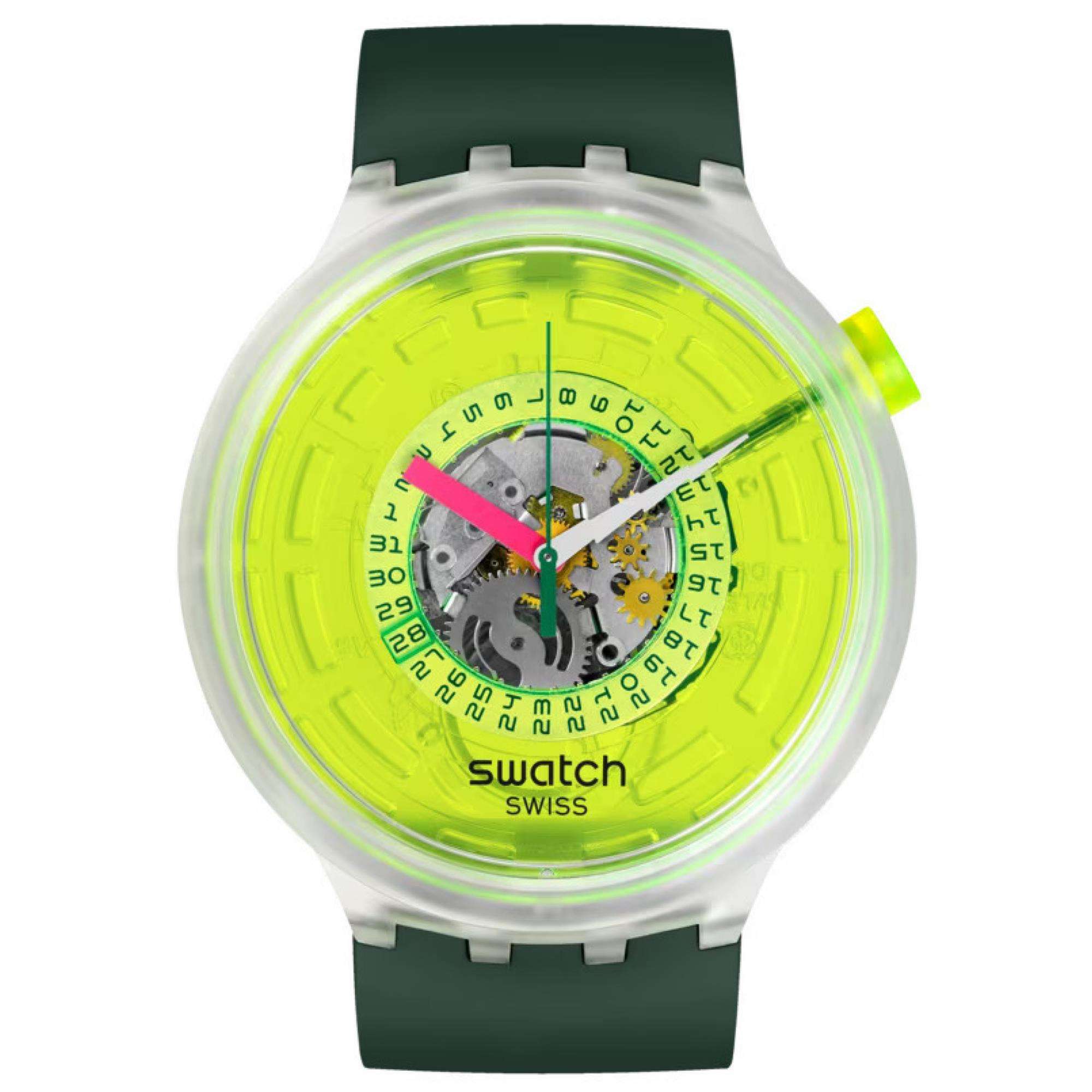Swatch Neon Blinded By Neon Quartz Unisex Watch SB05K400