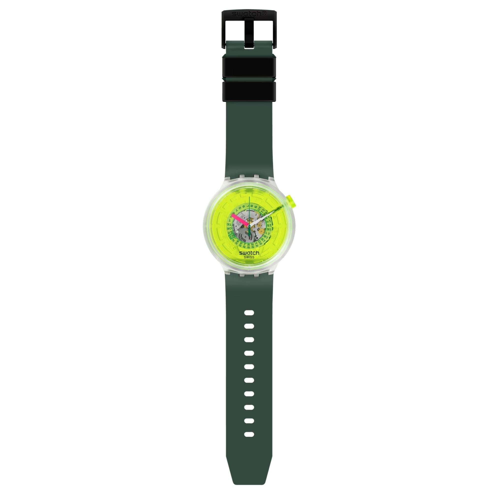 Swatch Neon Blinded By Neon Quartz Unisex Watch SB05K400