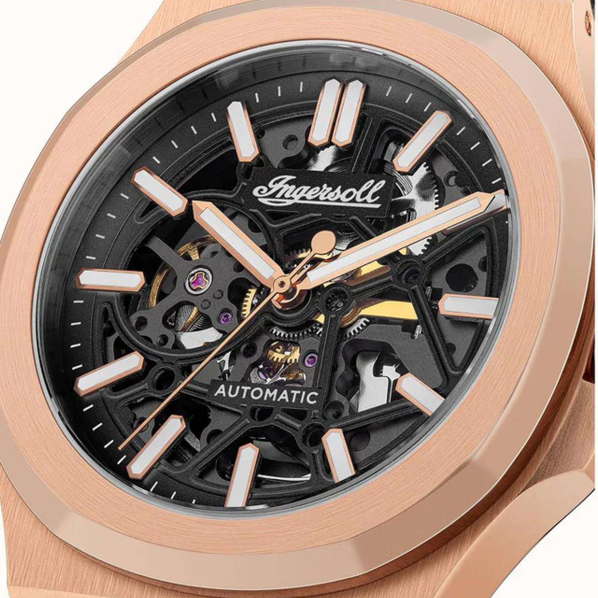 Ingersoll The Catalina Black Dial Brown Leather Watch I12505