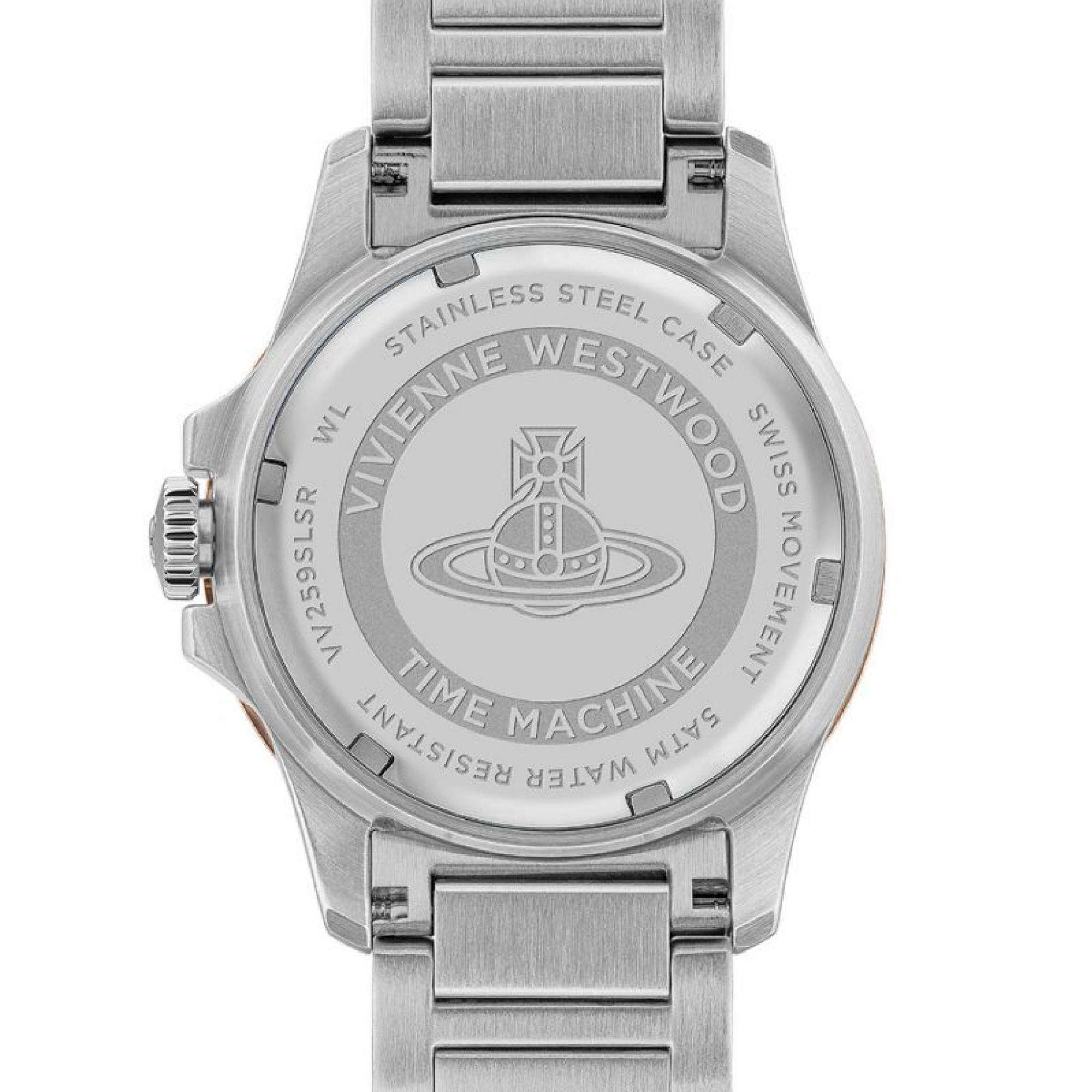 Vivienne Westwood Sunbury Unisex Quartz Watch with Silver Dial Stainless Steel Two Tone Bracelet VV259SLSR