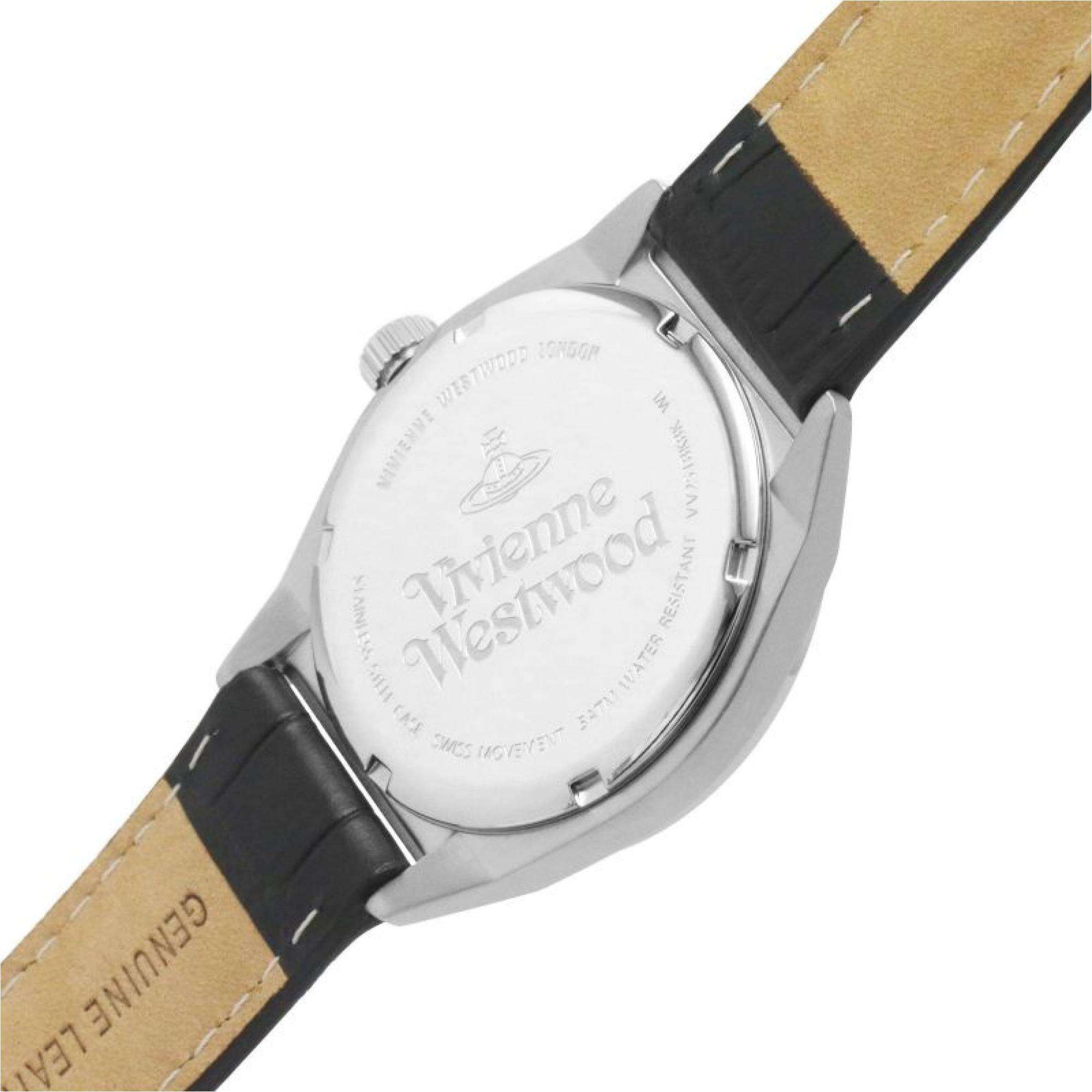 Vivienne Westwood Sydenham Gents Quartz Watch Black Dial Black Leather Strap VV251BKBK