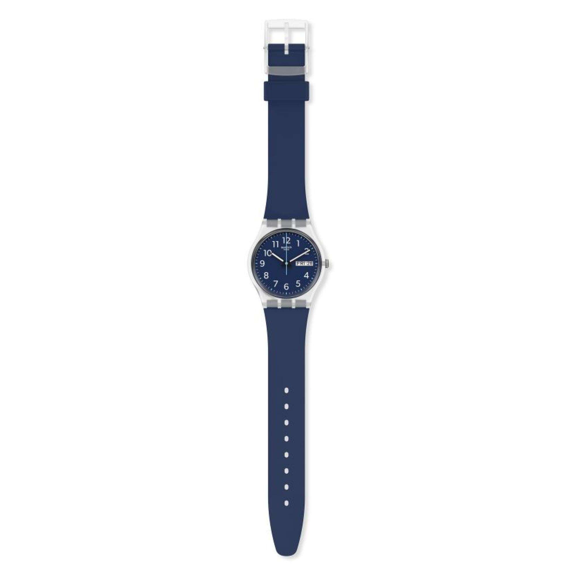 Swatch ORIGINAL GENT Rinse Repeat Navy Blue Dial Watch GE725