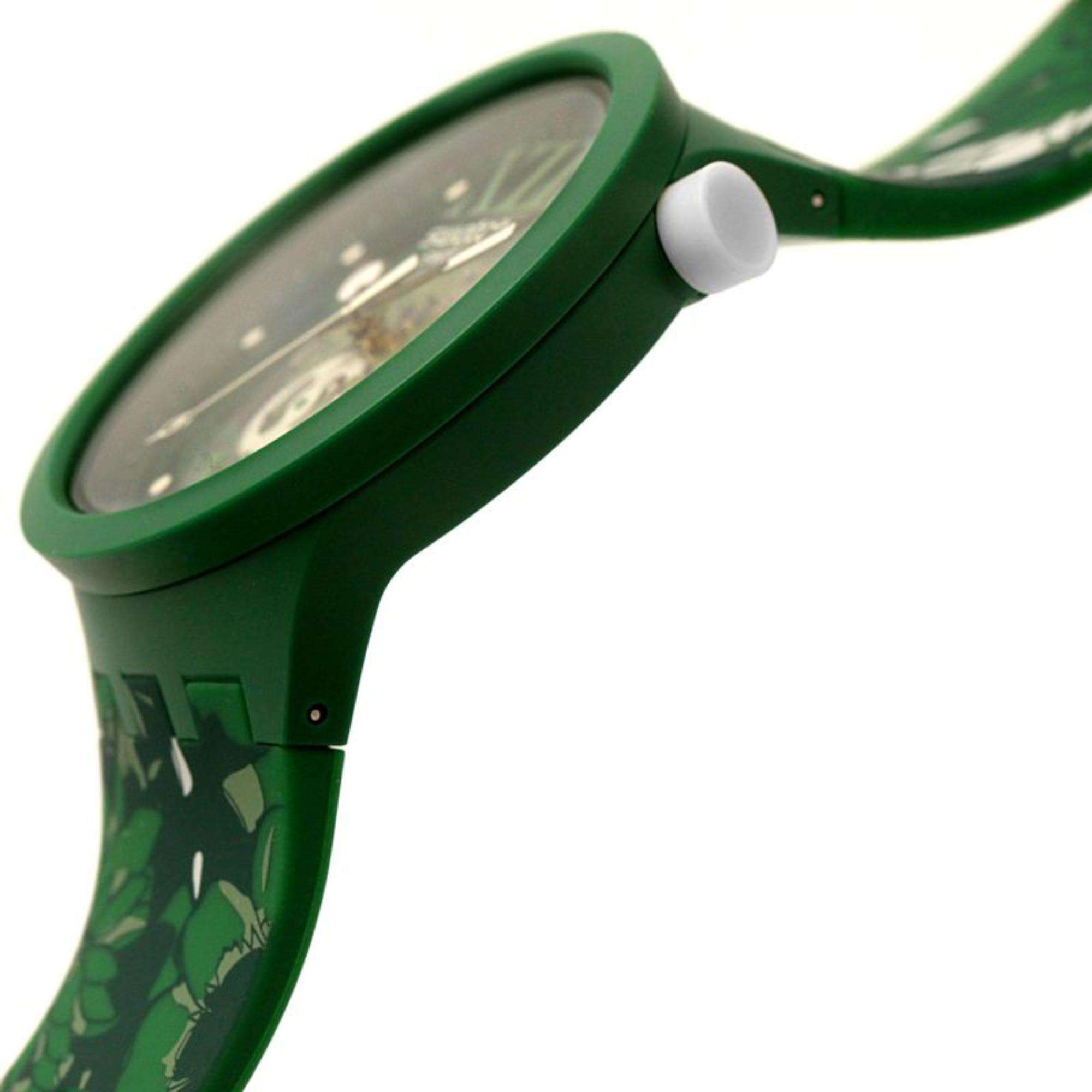 Swatch CAMOFLOWER GREEN Big Bold Bioceramic Watch SB05G104