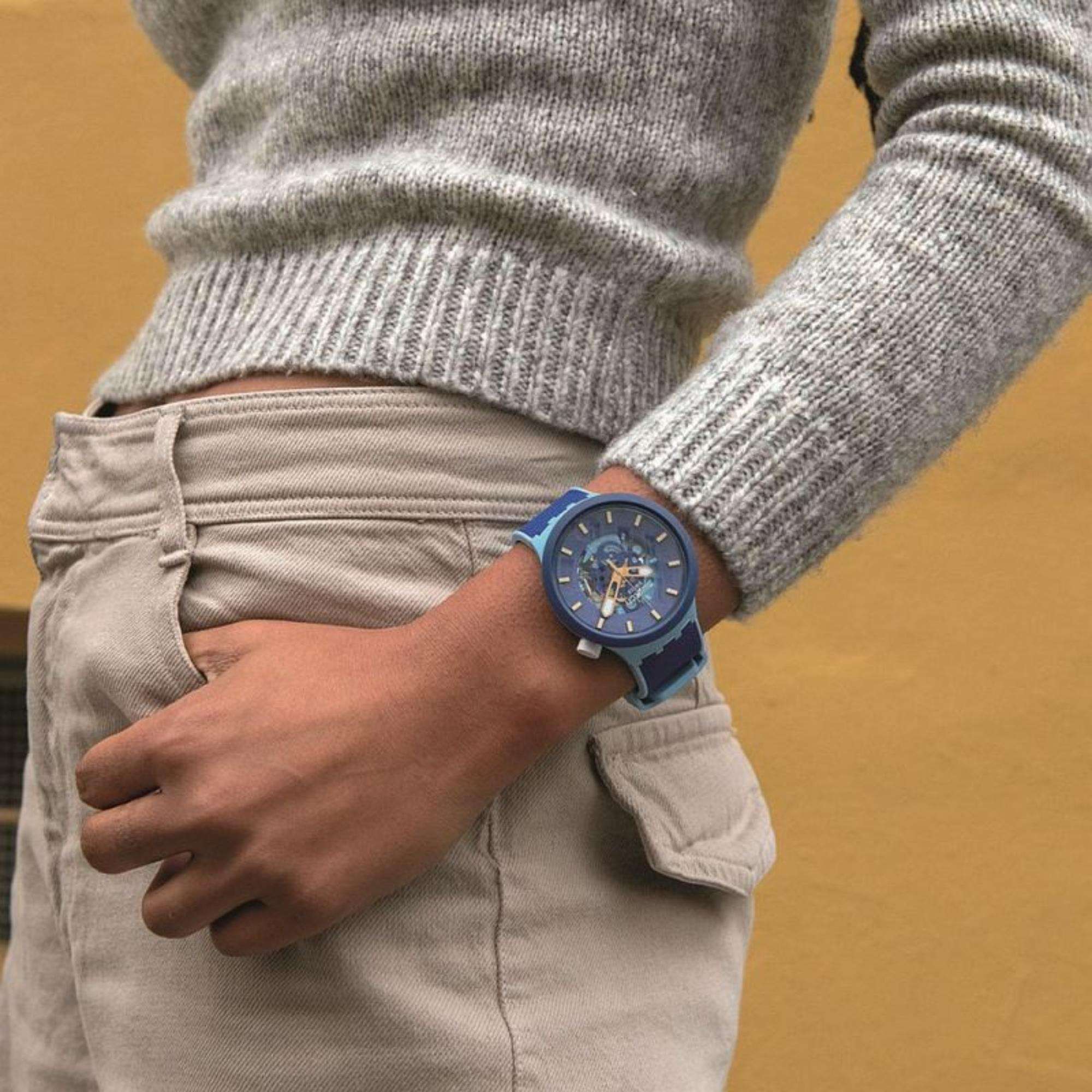 Swatch BOUNCING BLUE Big Bold Watch SB05N105