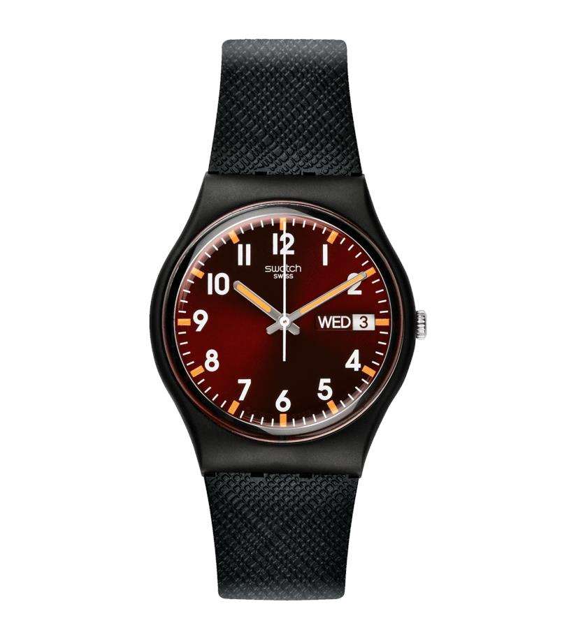 Swatch SIR RED Classic Original Gent Red Dial Unisex Watch SO28B704