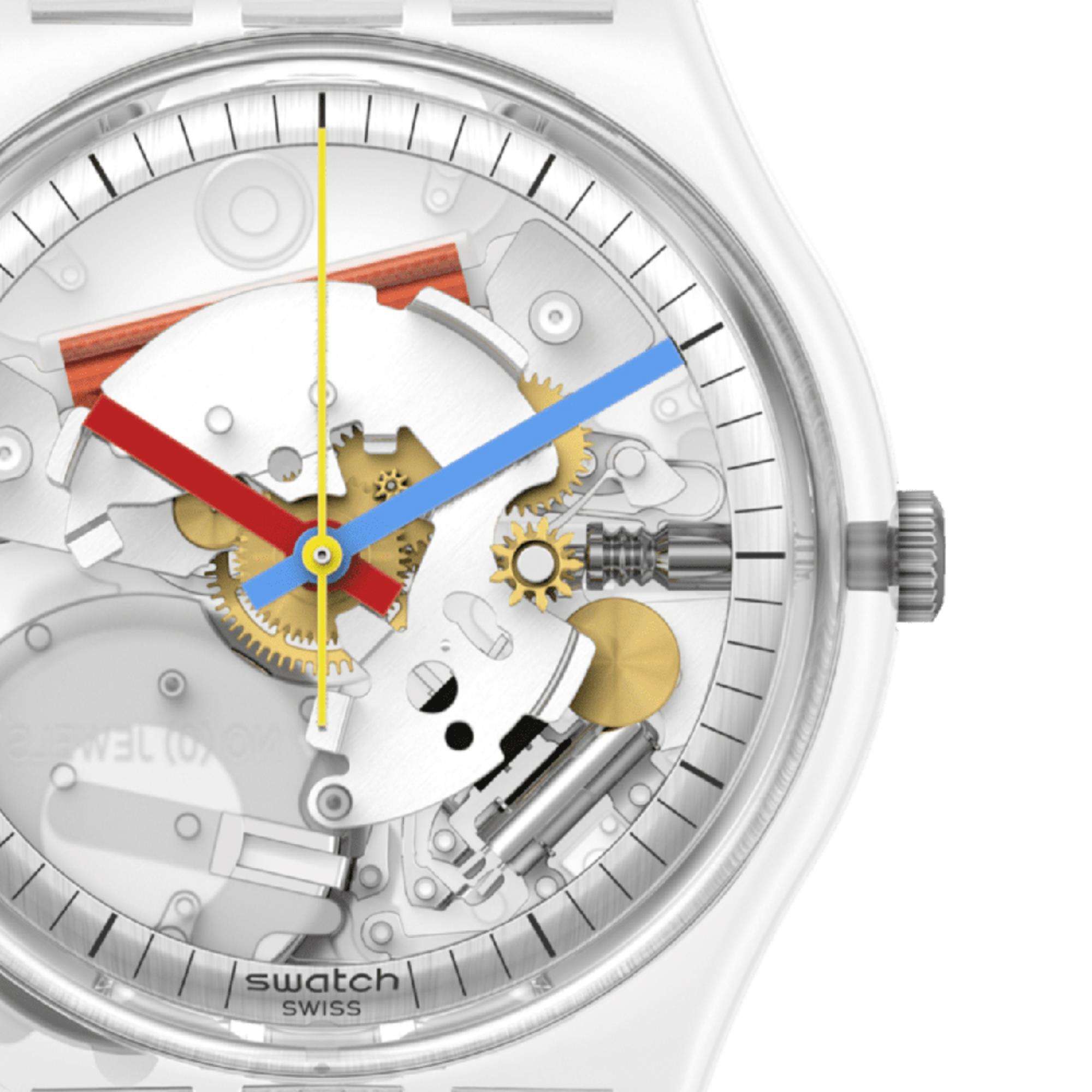 Swatch CLEARLY GENT Original Unisex Watch SO28K100-S06