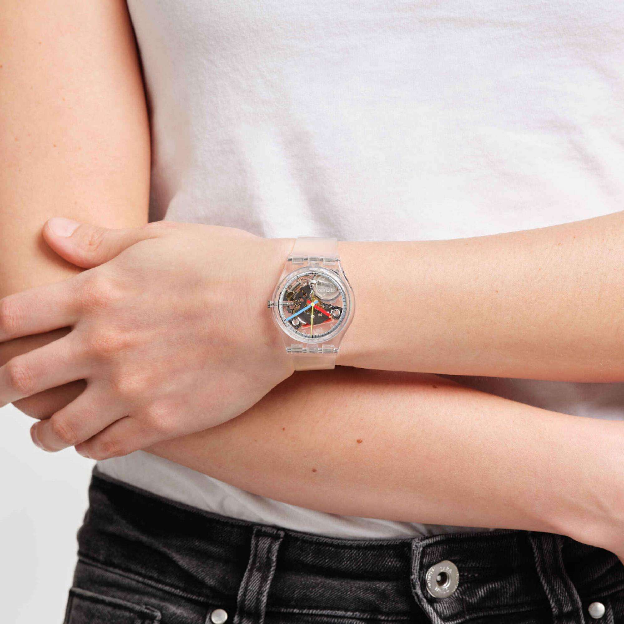 Swatch CLEARLY GENT Original Unisex Watch SO28K100-S06