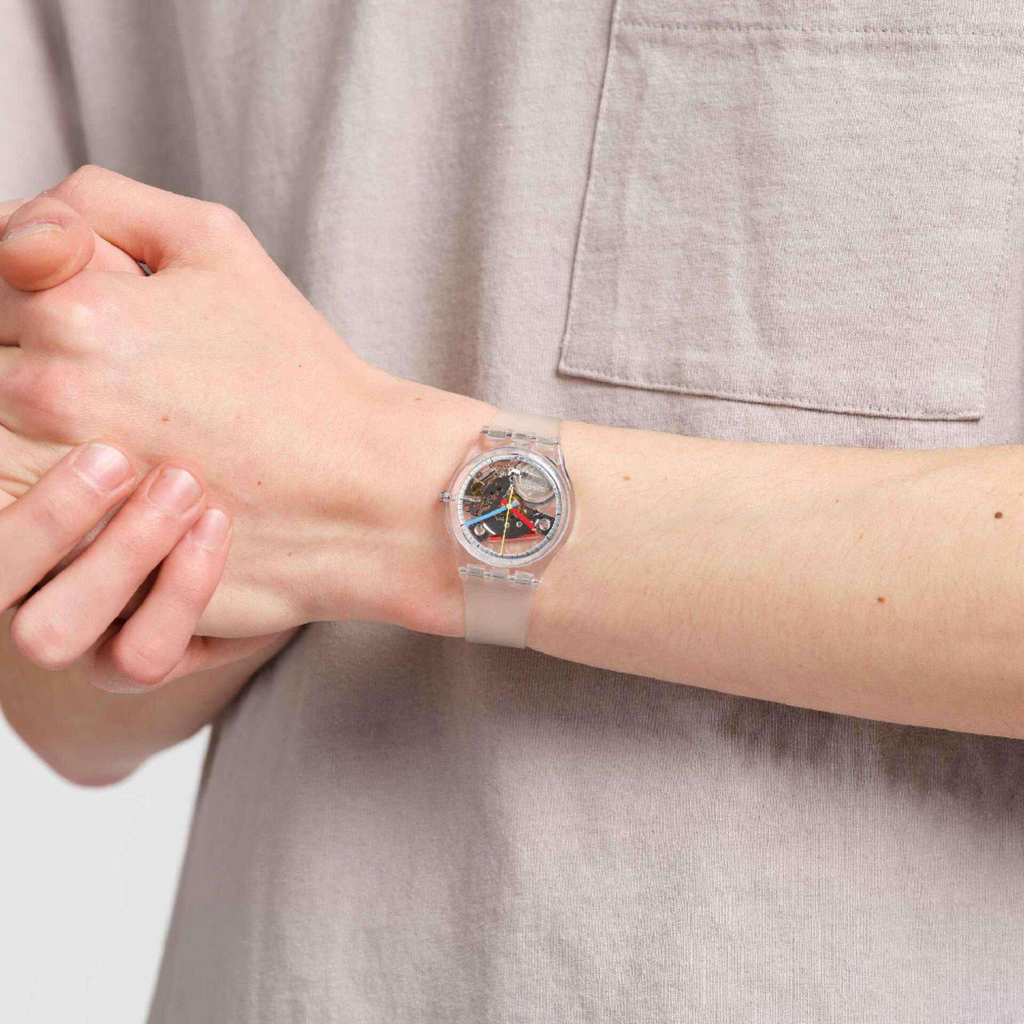 Swatch CLEARLY GENT Original Unisex Watch SO28K100-S06
