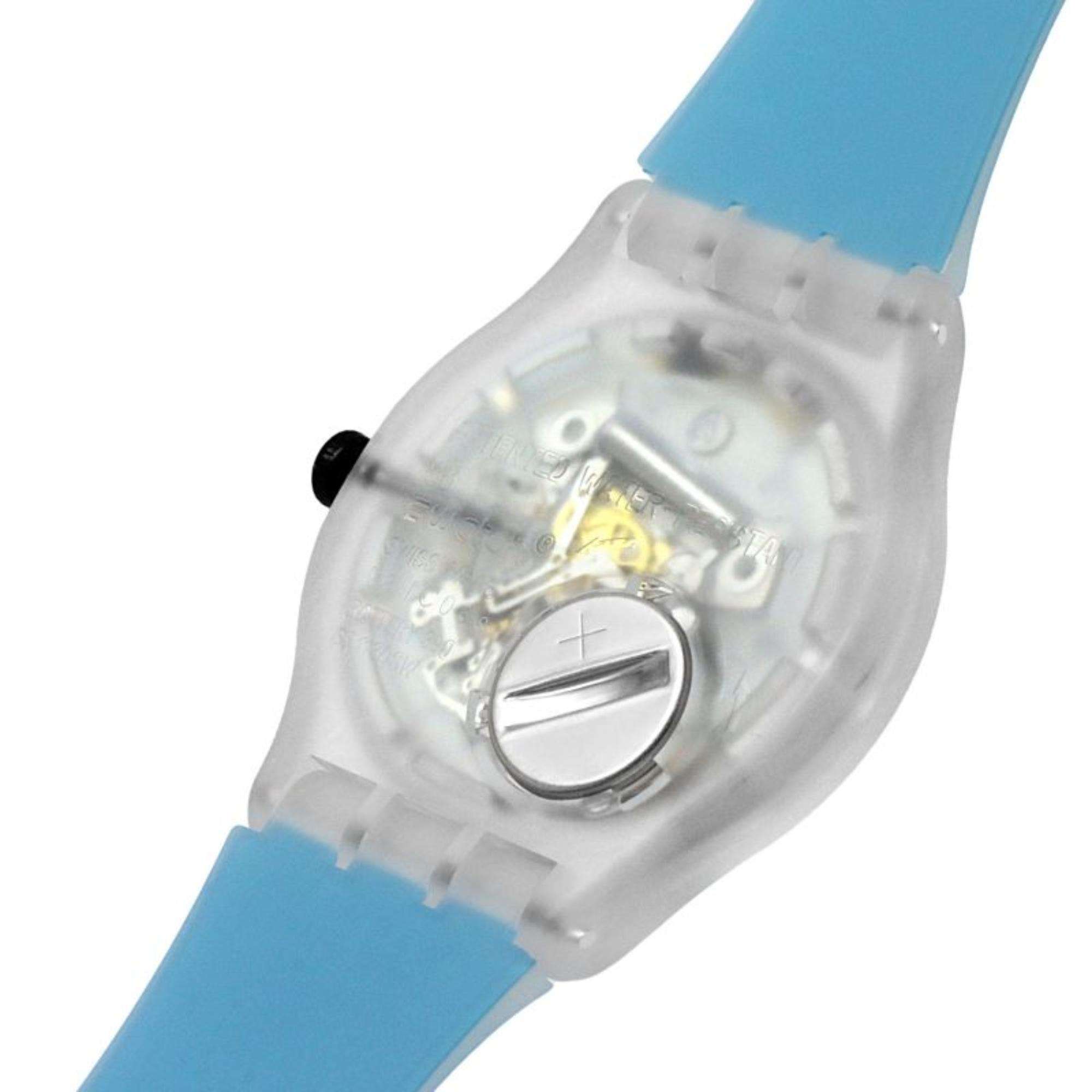 Swatch BLUEDAZEPAY! New Gent Watch Transparent Dial Unisex Watch SO29K112-5300