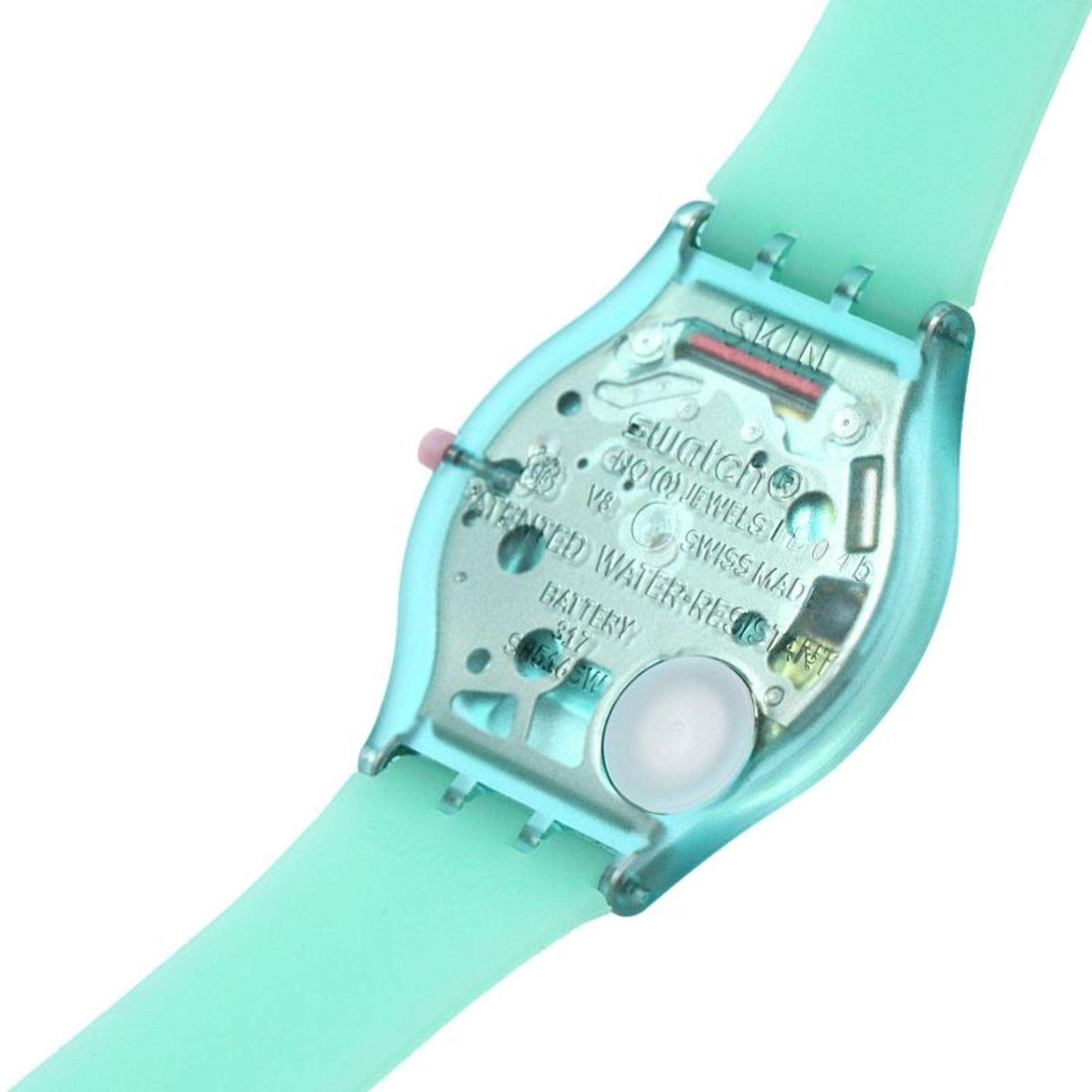 Swatch PASTELICIOUS TEAL Green Dial Unisex Watch SS08L100