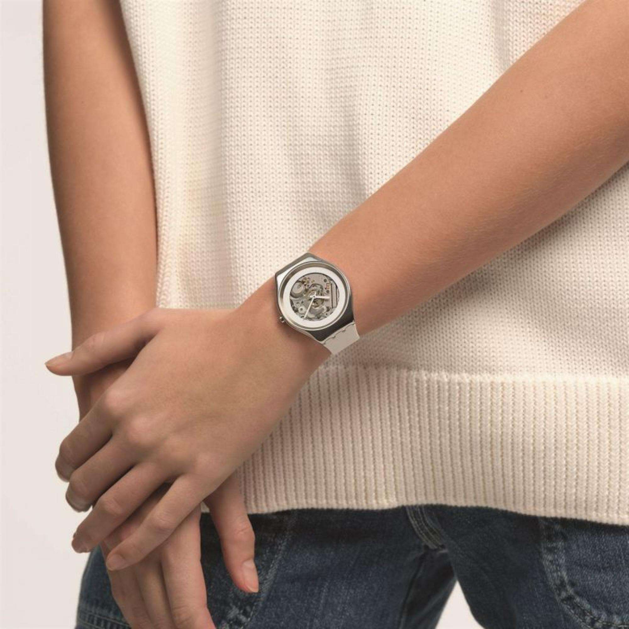 Swatch PURE WHITE IRONY Men's Watch SYXS138