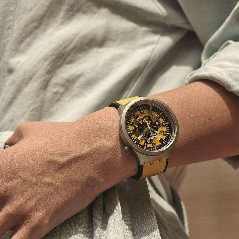 Swatch BOLDEN YELLOW Big Bold Yellow Dial Men's Watch SB07S109